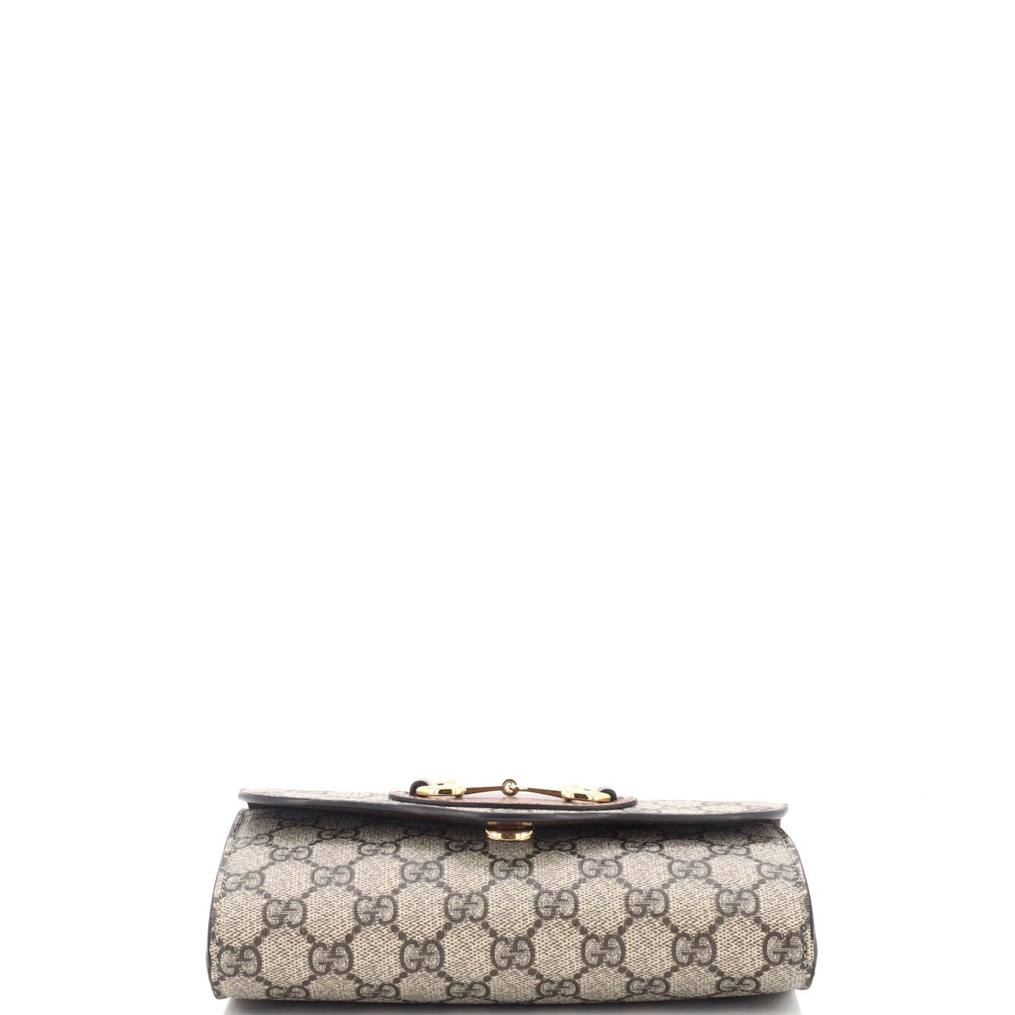 Horsebit 1955 Curved Flap Shoulder Bag GG Coated Canvas Mini