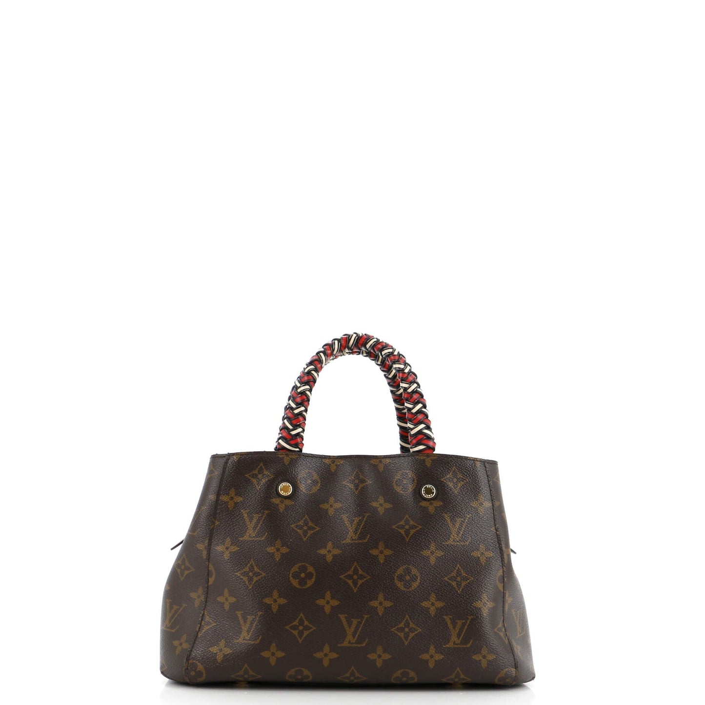 Braided Handle Montaigne Handbag Monogram Canvas BB