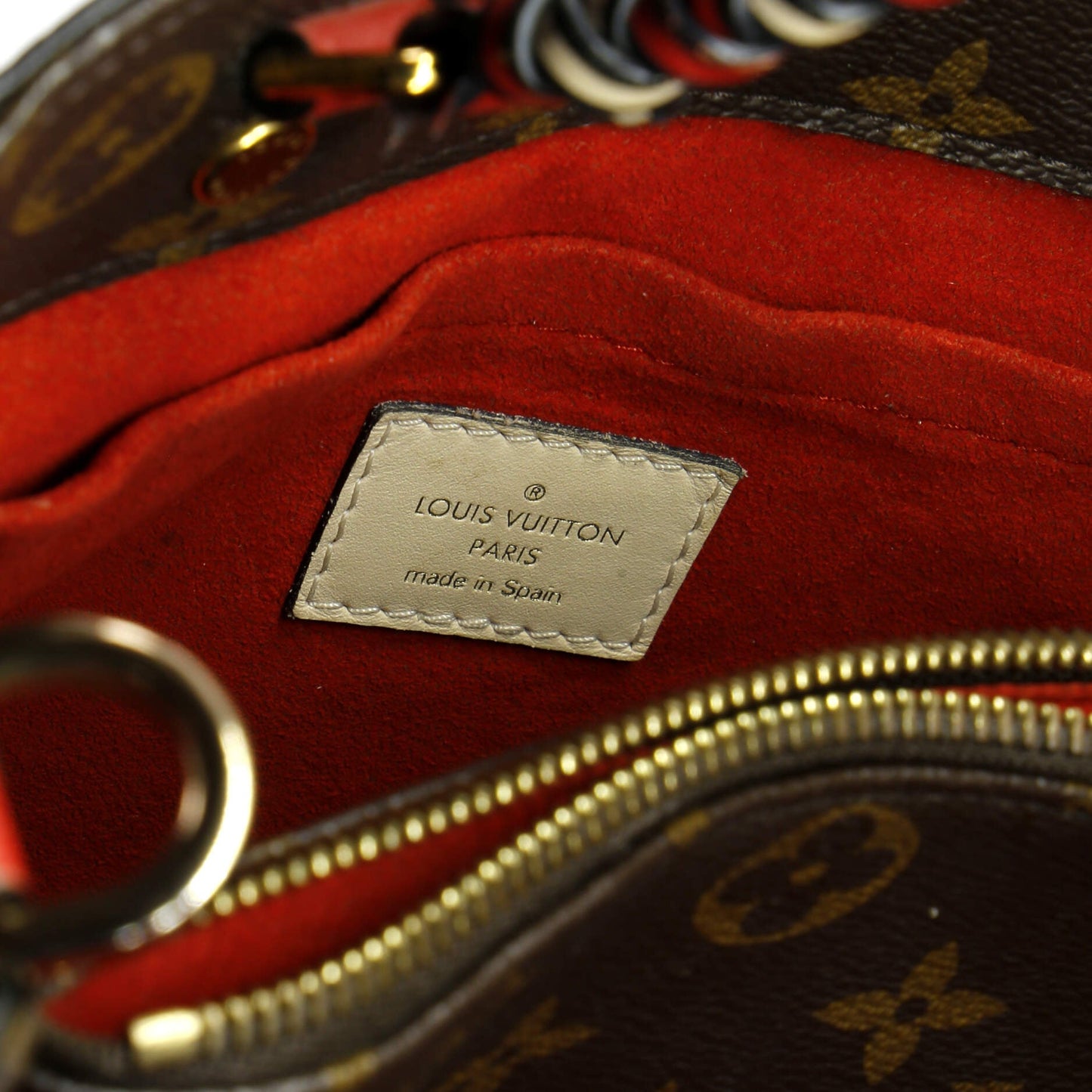 Braided Handle Montaigne Handbag Monogram Canvas BB