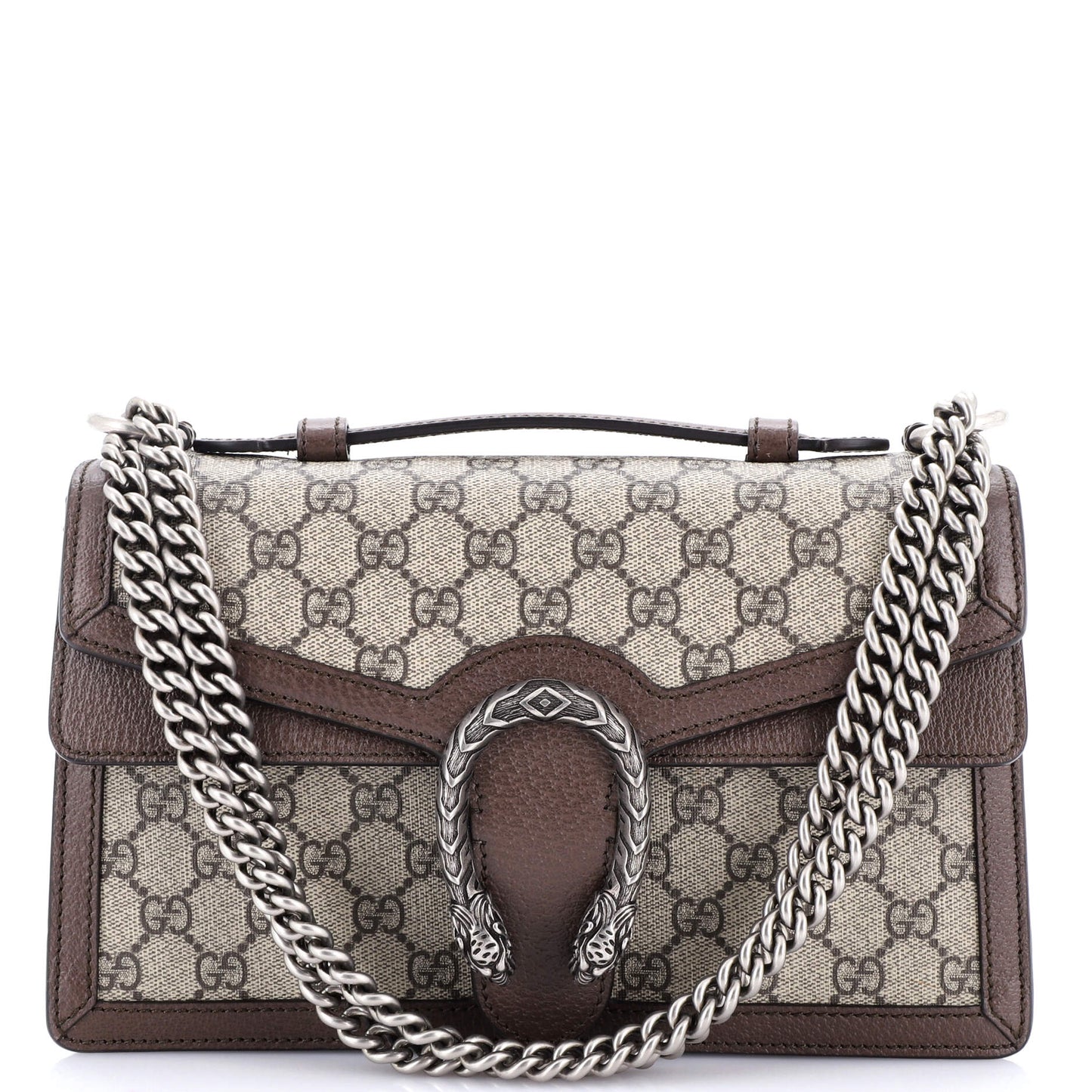 Dionysus Top Handle Chain Bag GG Coated Canvas Small