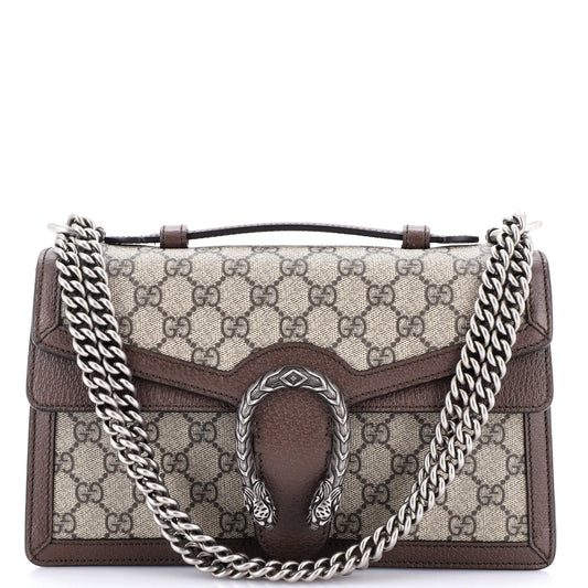 Dionysus Top Handle Chain Bag GG Coated Canvas Small