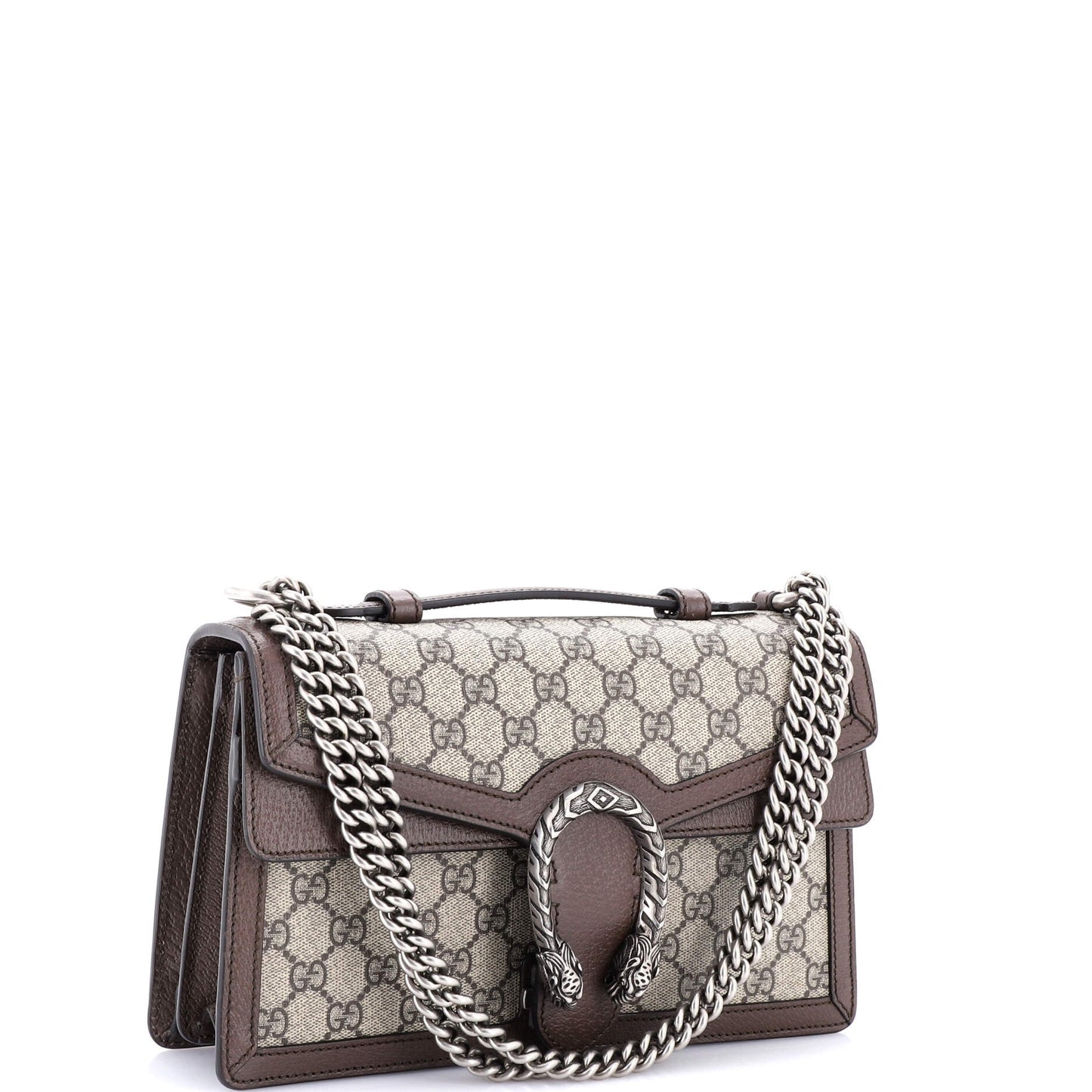 Dionysus Top Handle Chain Bag GG Coated Canvas Small