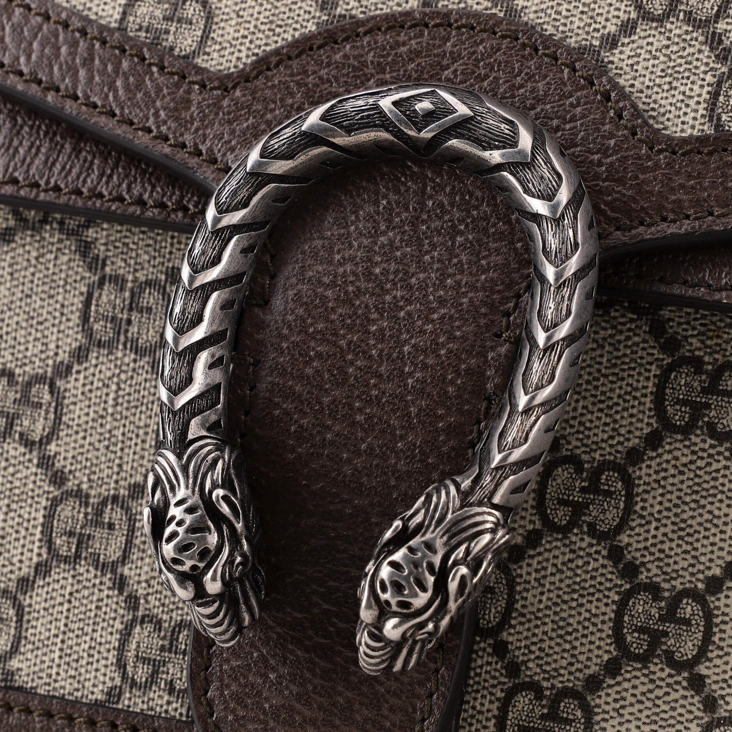 Dionysus Top Handle Chain Bag GG Coated Canvas Small