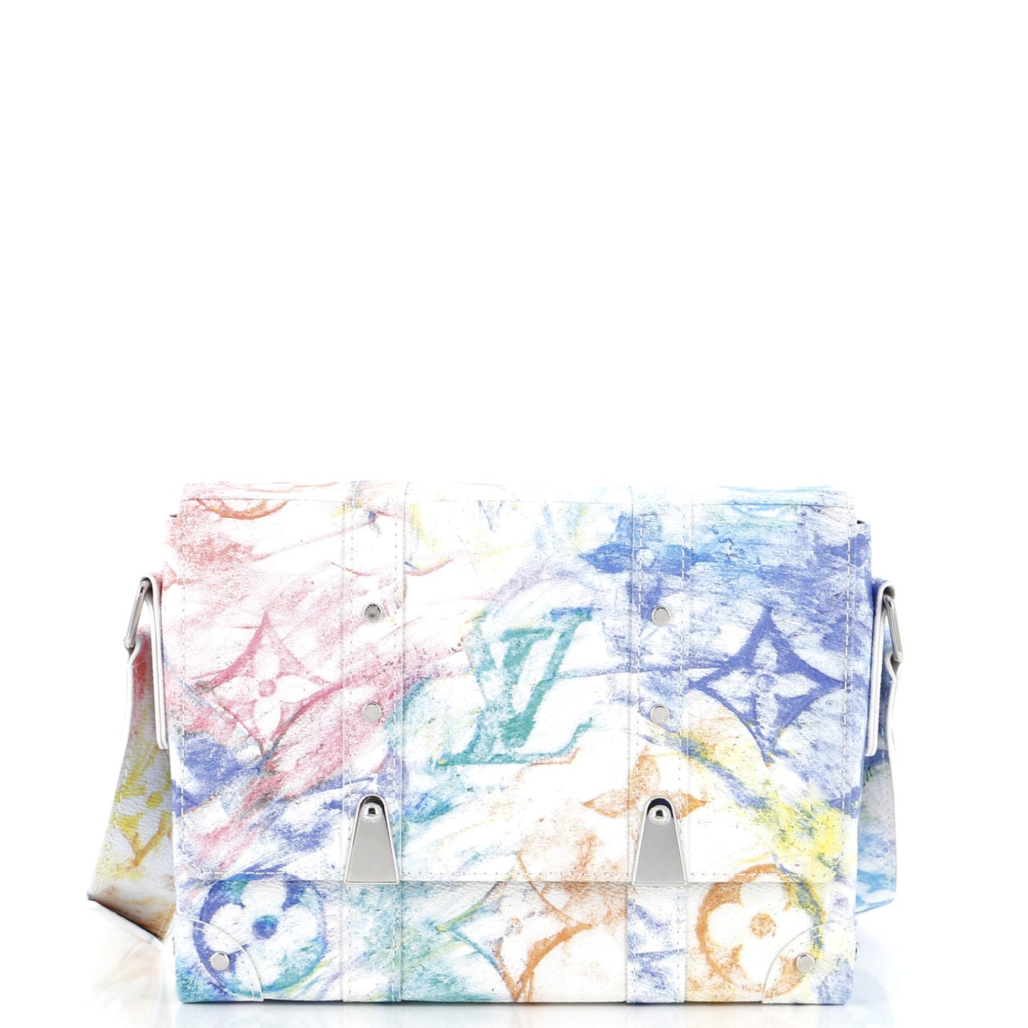 Trunk Messenger Bag Limited Edition Monogram Pastel Multicolor