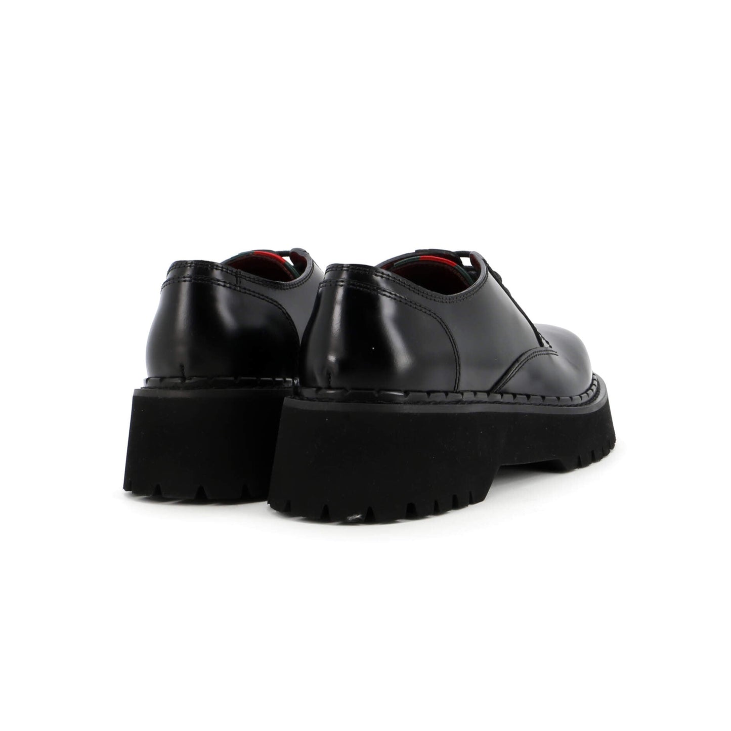 Men's Platform Lace Up Derby Shoes Leather