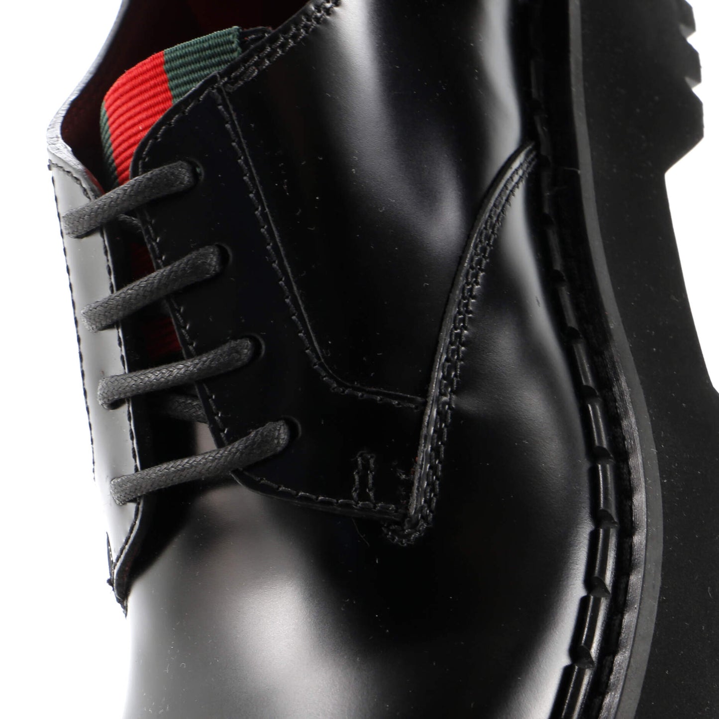 Men's Platform Lace Up Derby Shoes Leather