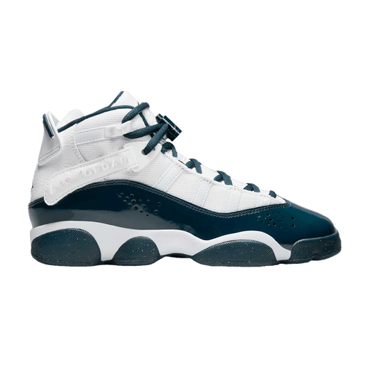 Jordan 6 Rings White Metallic Gold Armory Navy (GS)