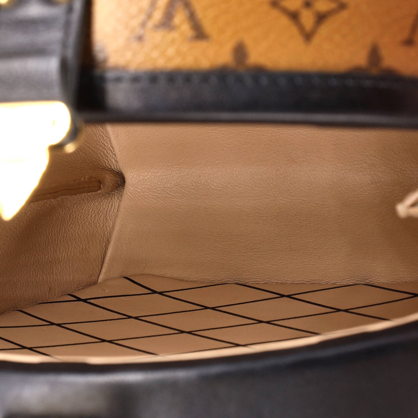 Petite Boite Chapeau Bag Reverse Monogram Canvas