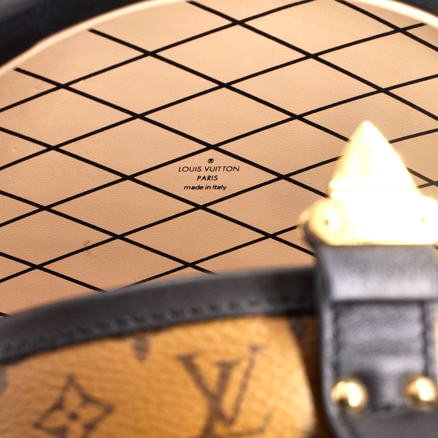 Petite Boite Chapeau Bag Reverse Monogram Canvas