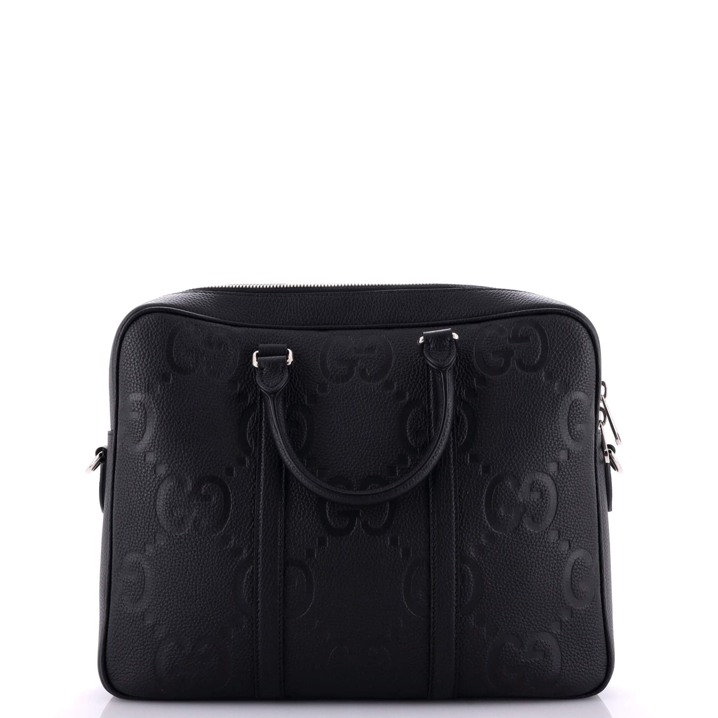 Convertible Briefcase Jumbo GG Embossed Leather
