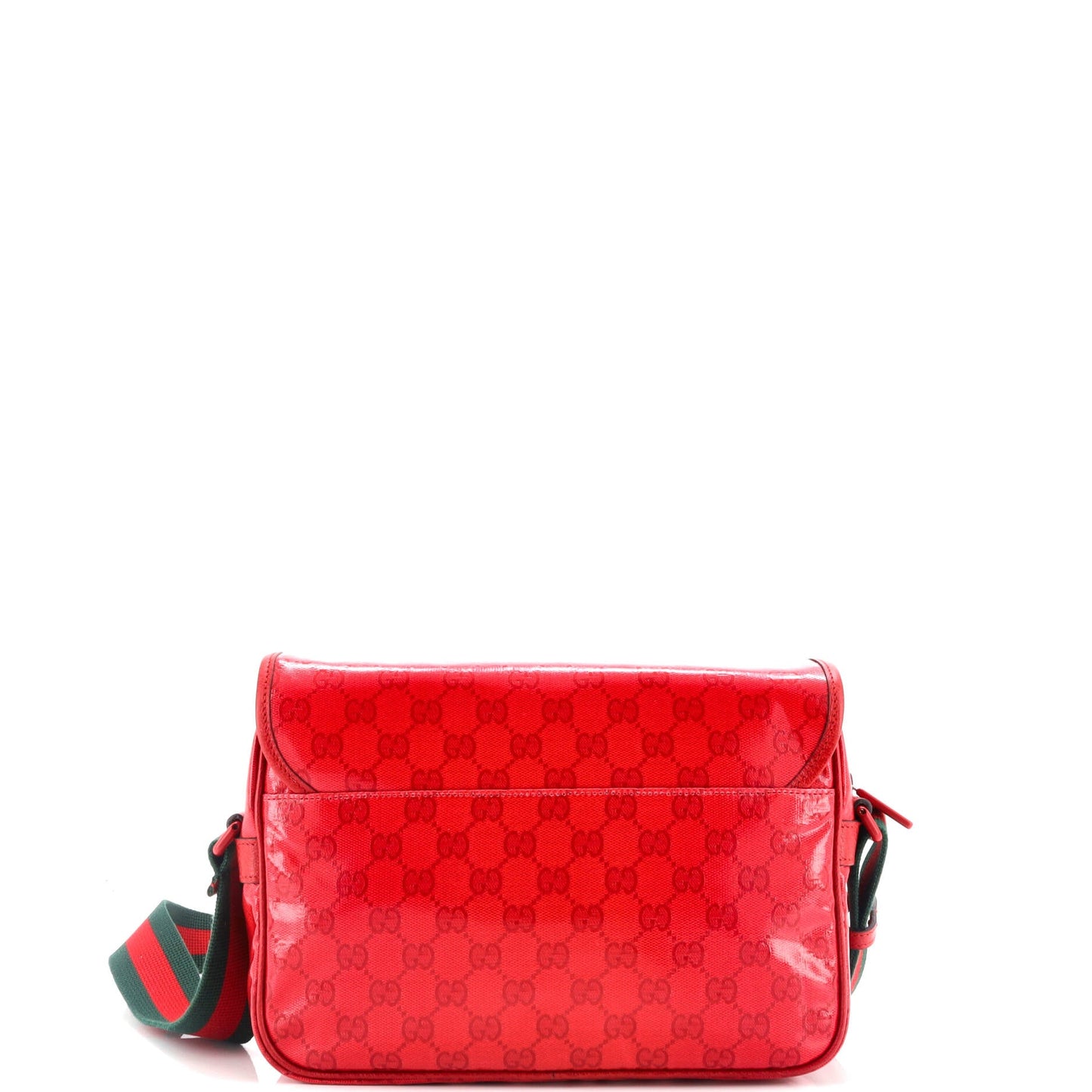 Web Buckle Messenger Bag GG Coated Canvas Small