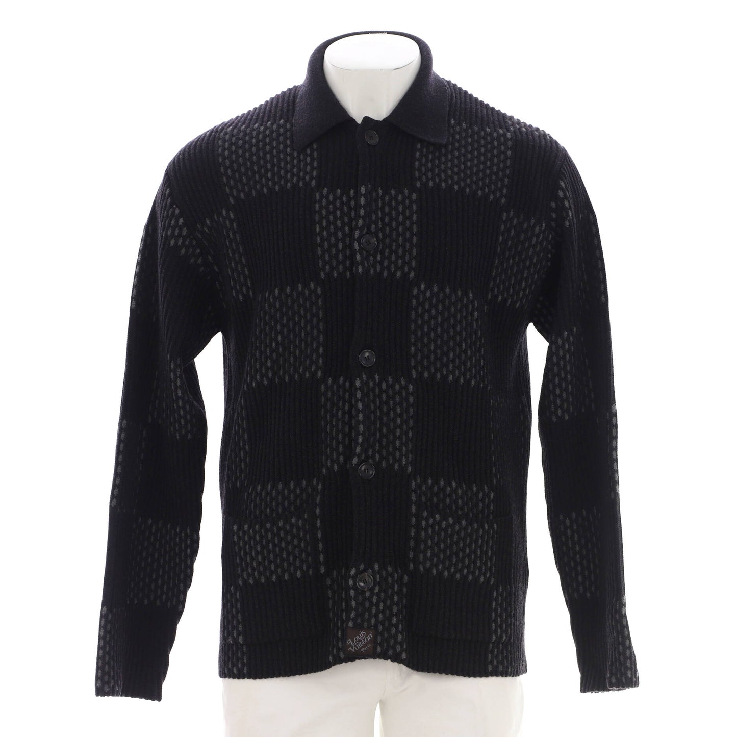 Men's Nigo Cardigan Giant Damier Wool
