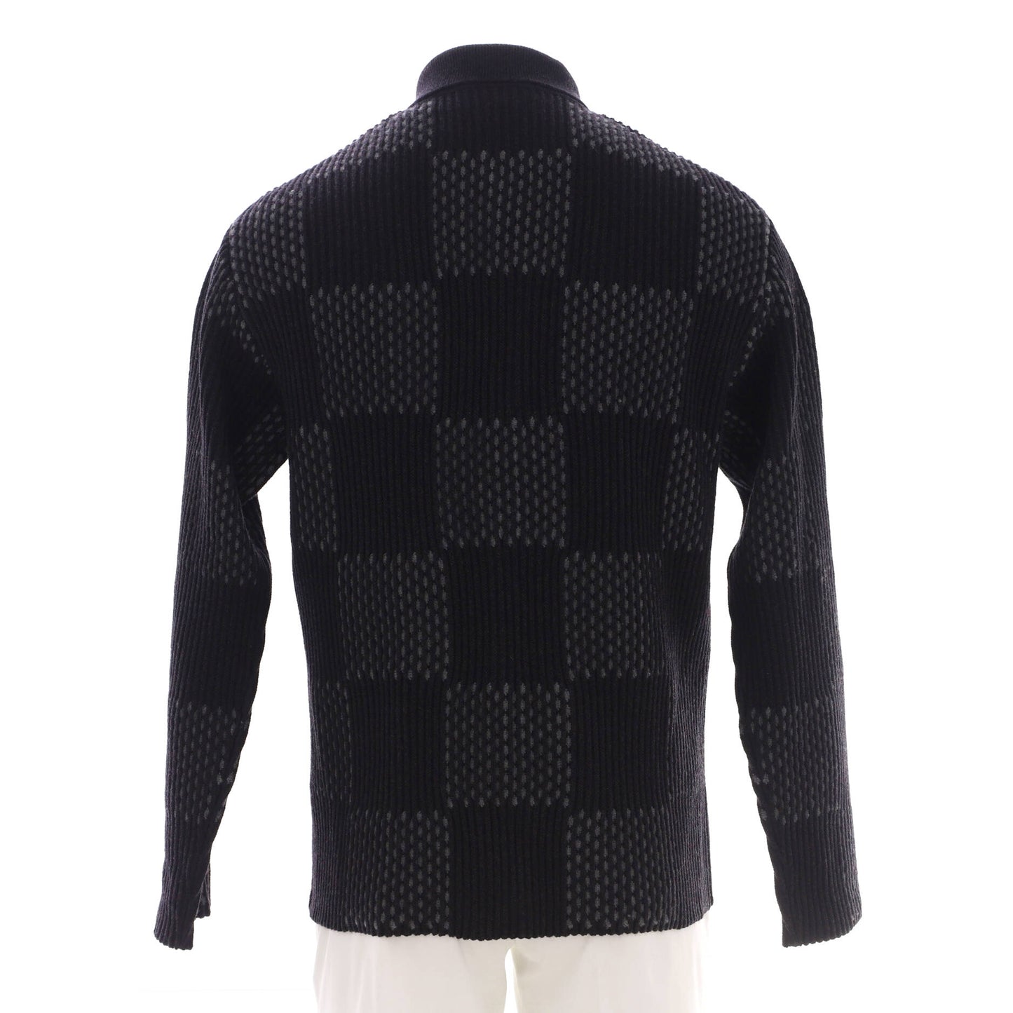 Men's Nigo Cardigan Giant Damier Wool
