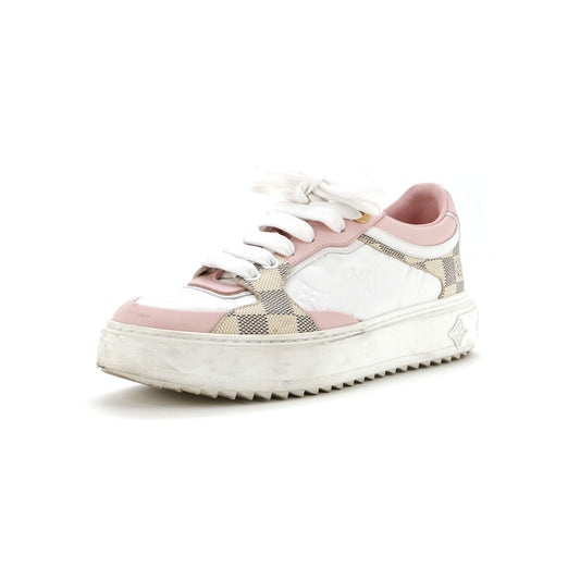 Women's Time Out Sneakers Pastel Monogram Embossed Leather