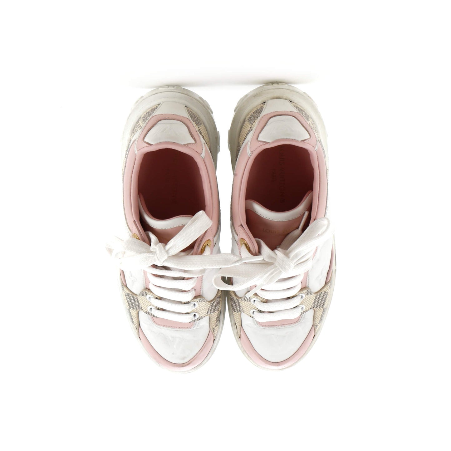 Women's Time Out Sneakers Pastel Monogram Embossed Leather