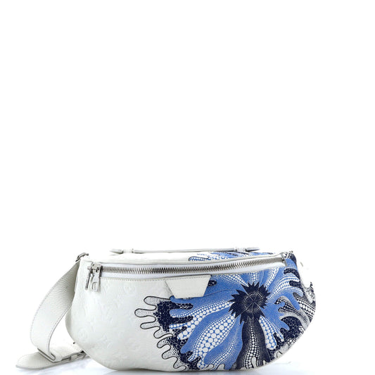 Bum Bag Yayoi Kusama Psychedelic Flower Monogram Taurillon Leather Maxi