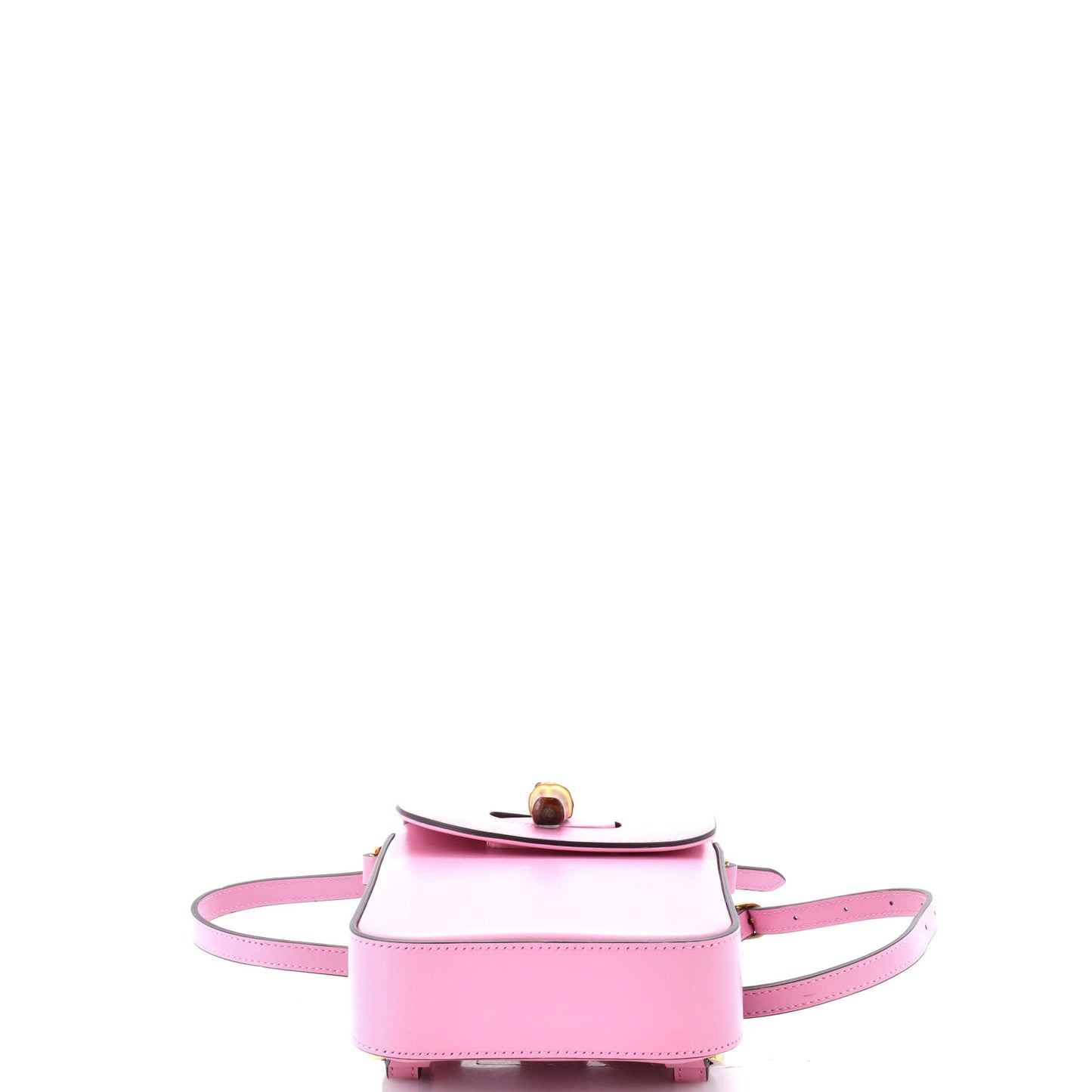 Bamboo Top Handle Backpack Leather Mini