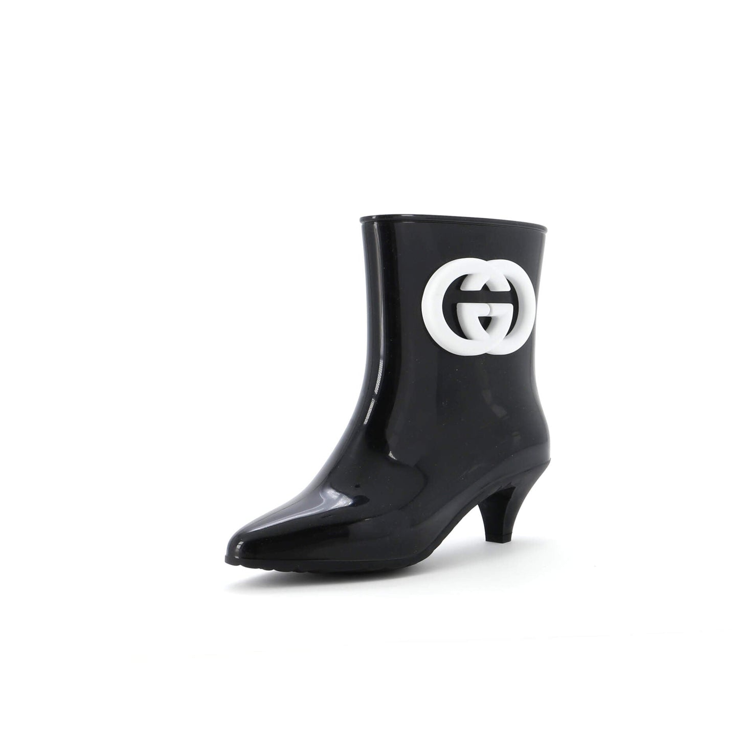 Women's Interlocking G Ankle Rain Boots Rubber