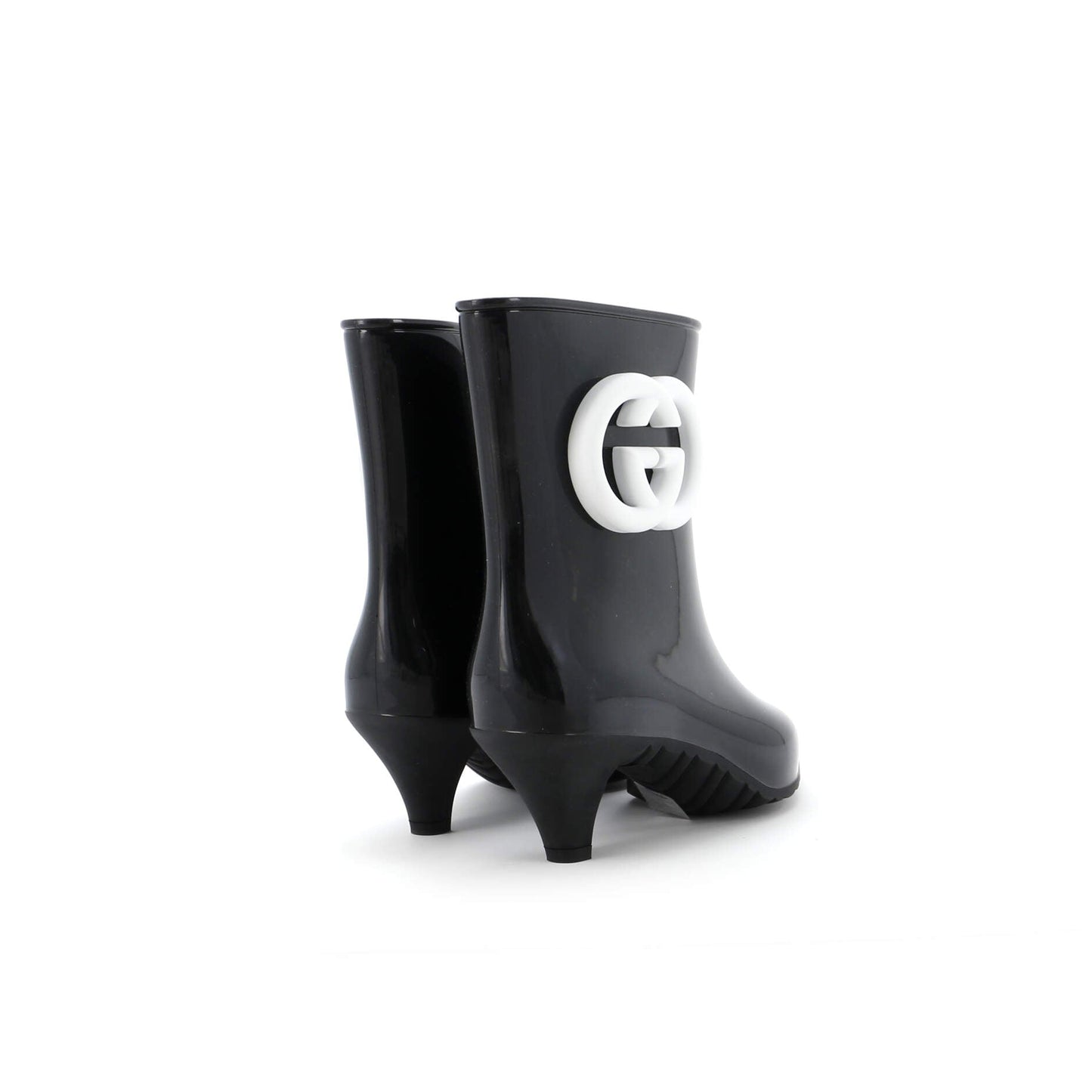 Women's Interlocking G Ankle Rain Boots Rubber