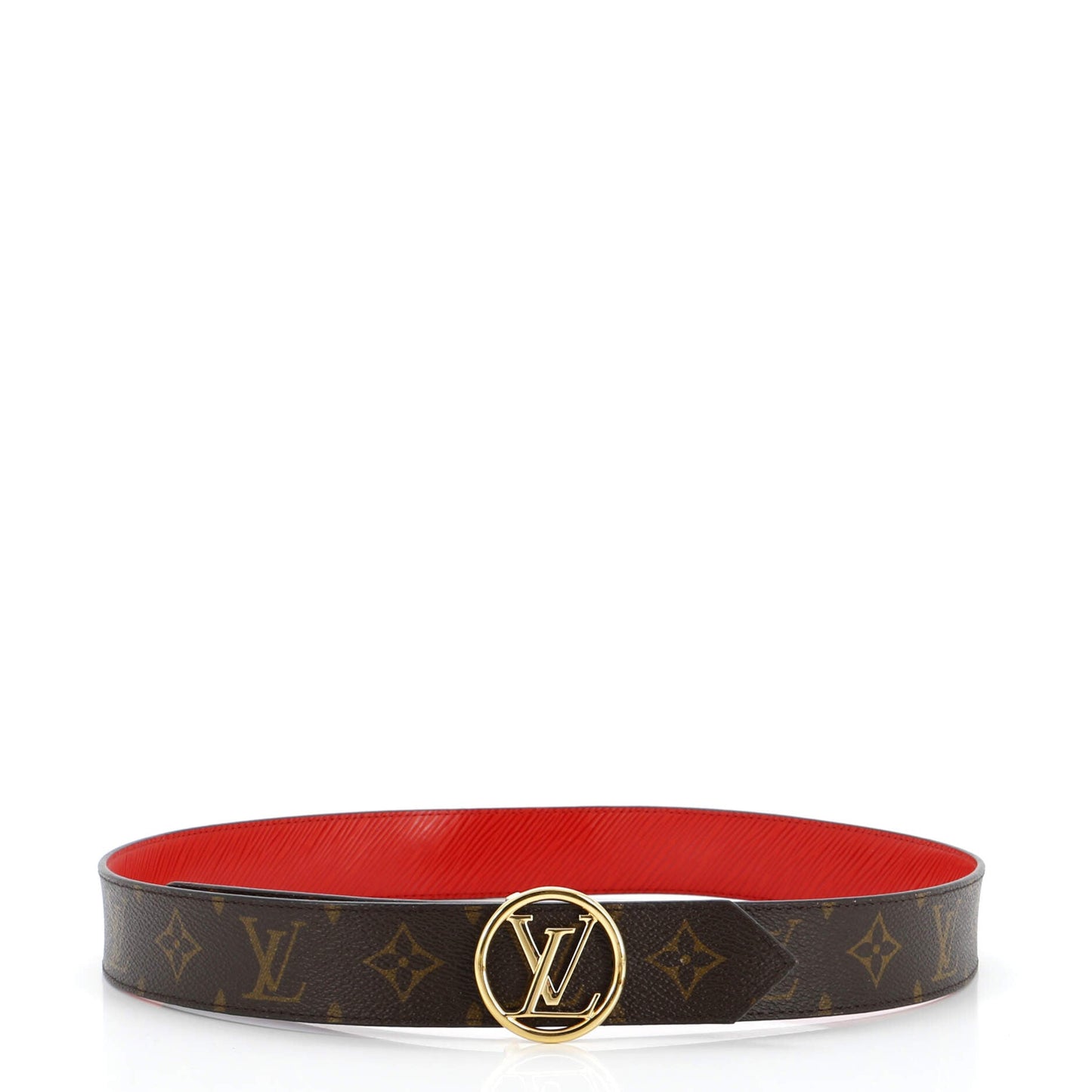 LV Circle Reversible Belt Monogram Canvas and Leather Medium