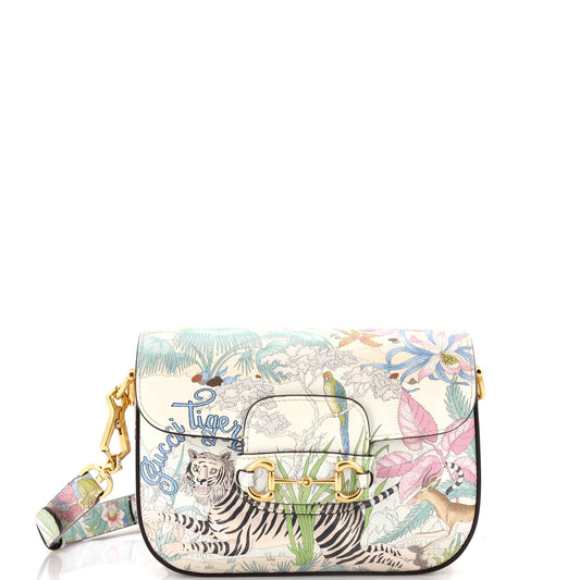 Horsebit 1955 Shoulder Bag Printed Leather Mini