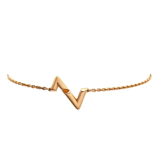 LV Volt Upside Down Chain Bracelet 18K Rose Gold