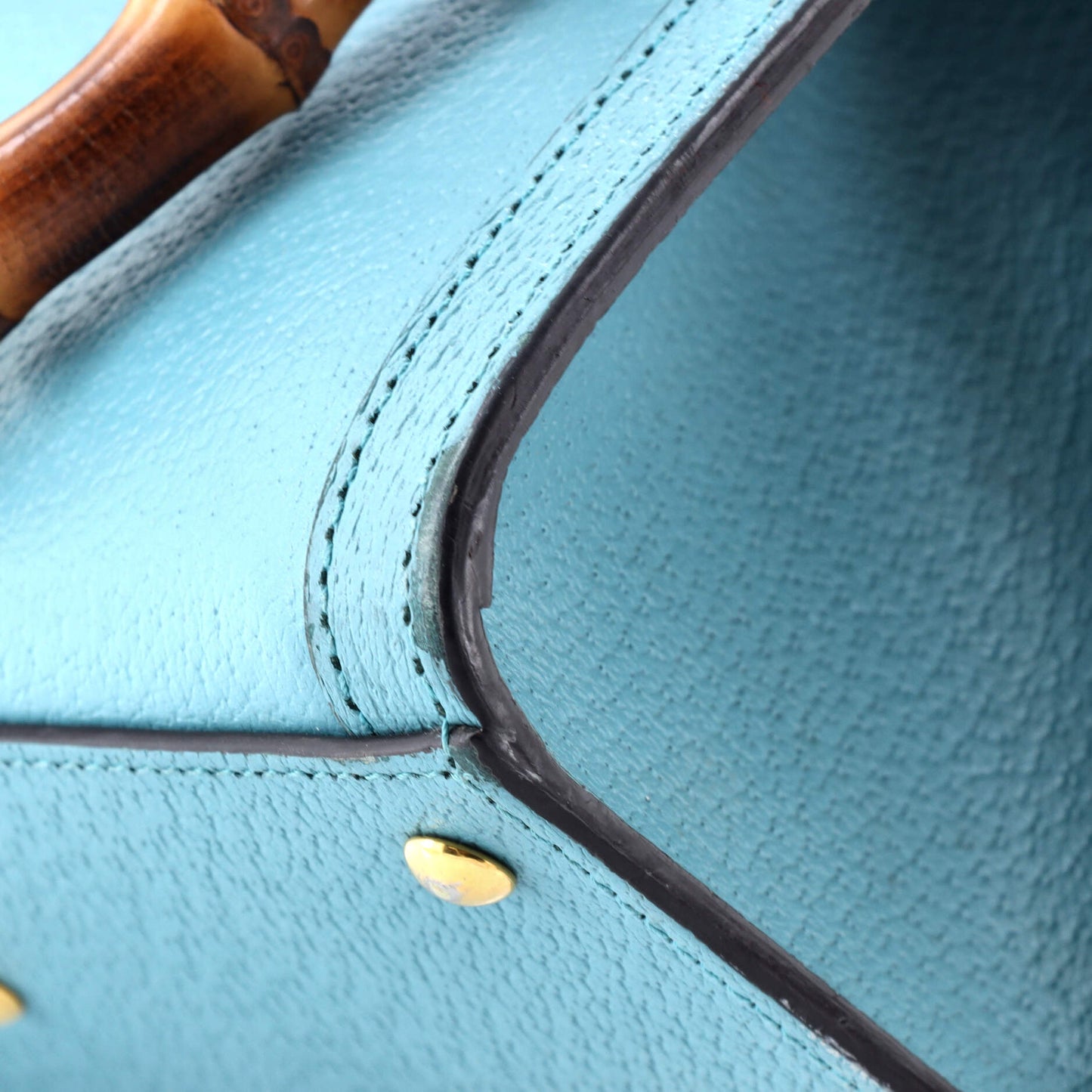 Diana NM Bamboo Handle Tote Leather Mini