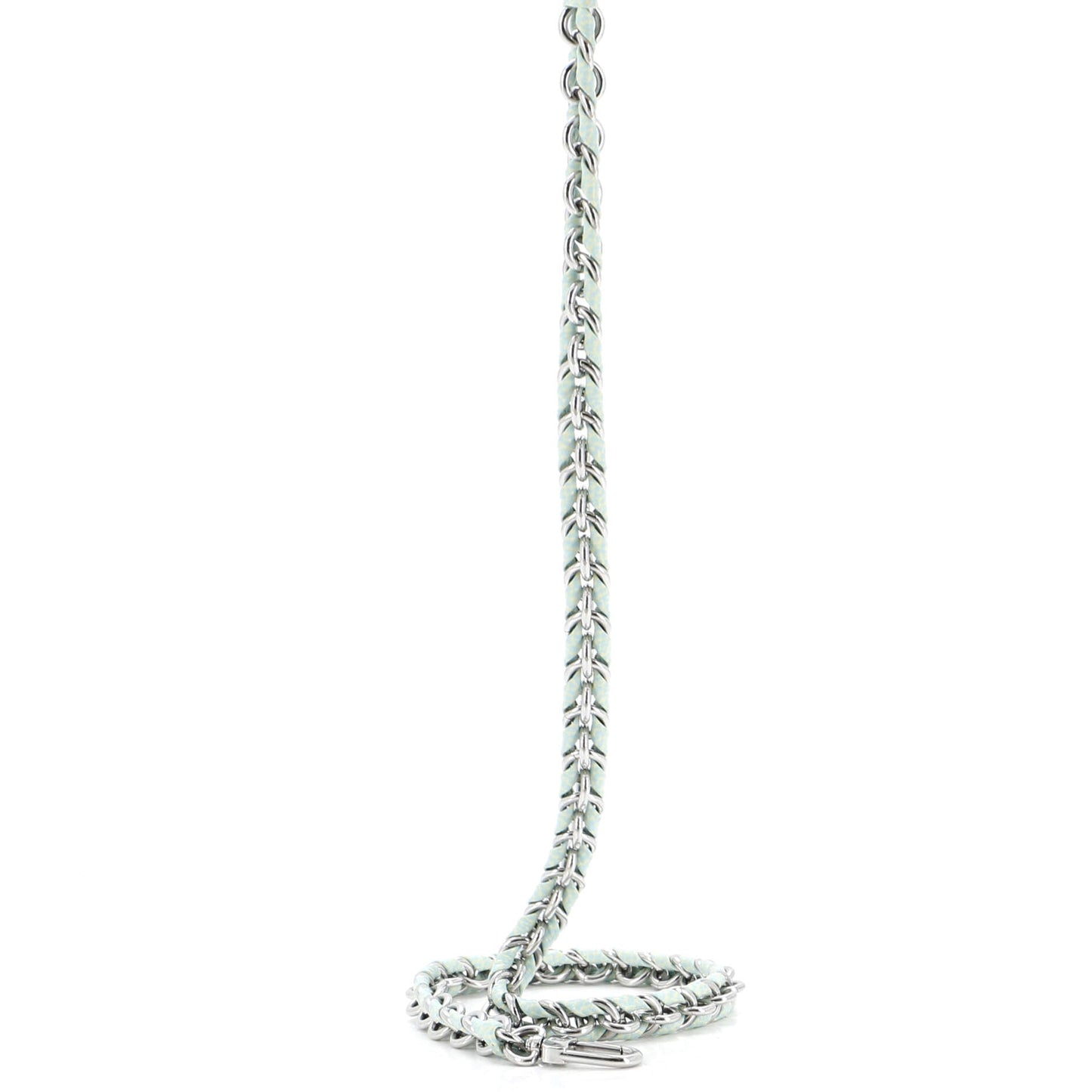 Multi Pochette Accessoires Woven Chain Strap Leather and Metal