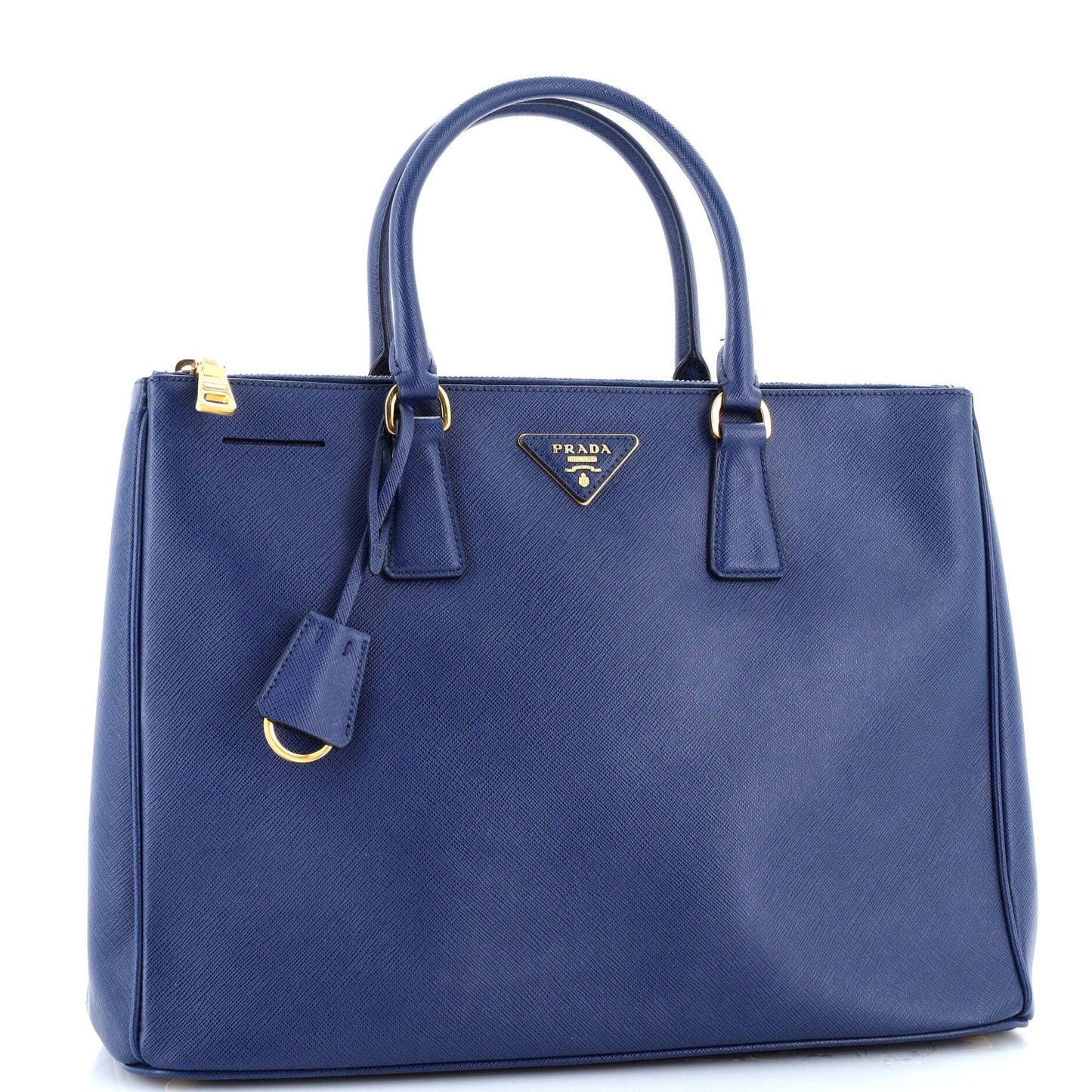 Double Zip Lux Tote Saffiano Leather Large