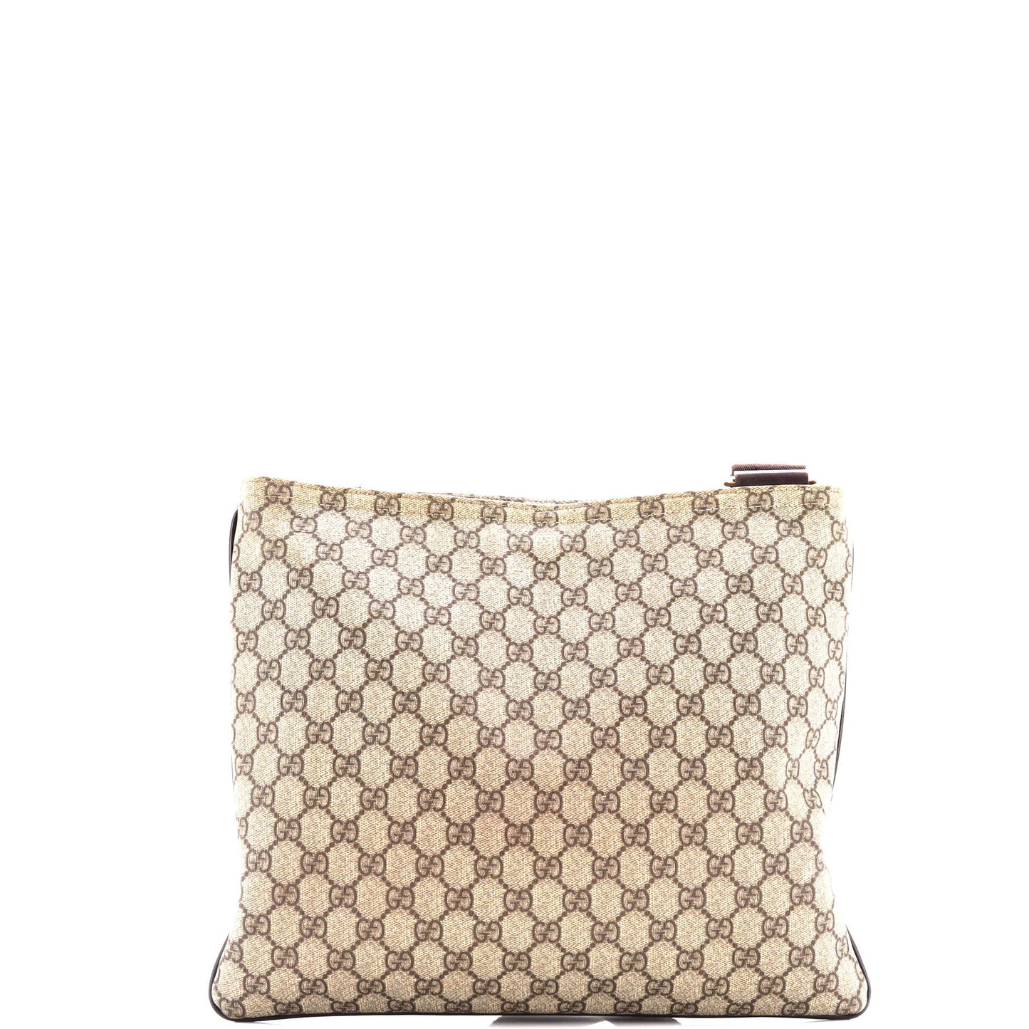 Zip Top Messenger Bag GG Coated Canvas Large