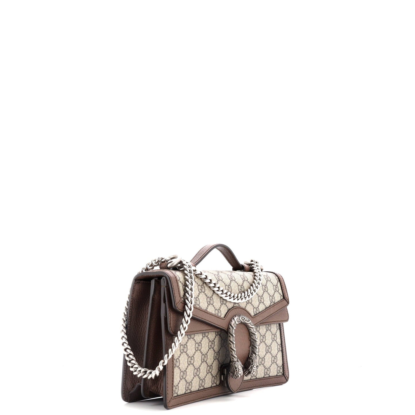 Dionysus Top Handle Chain Bag GG Coated Canvas Small