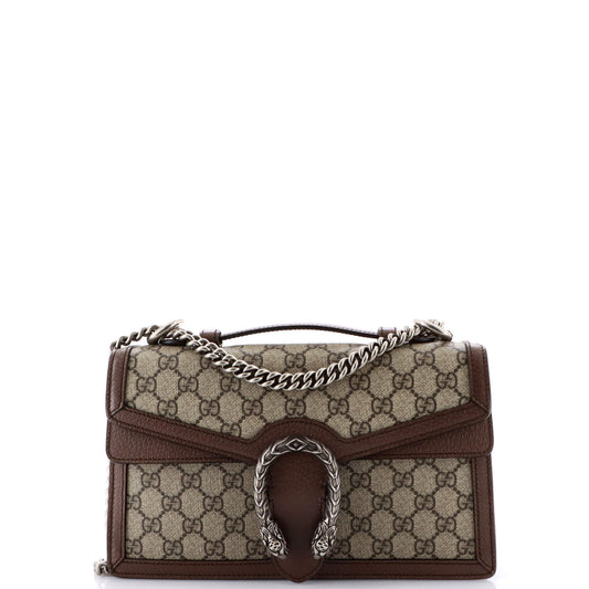 Dionysus Top Handle Chain Bag GG Coated Canvas Small