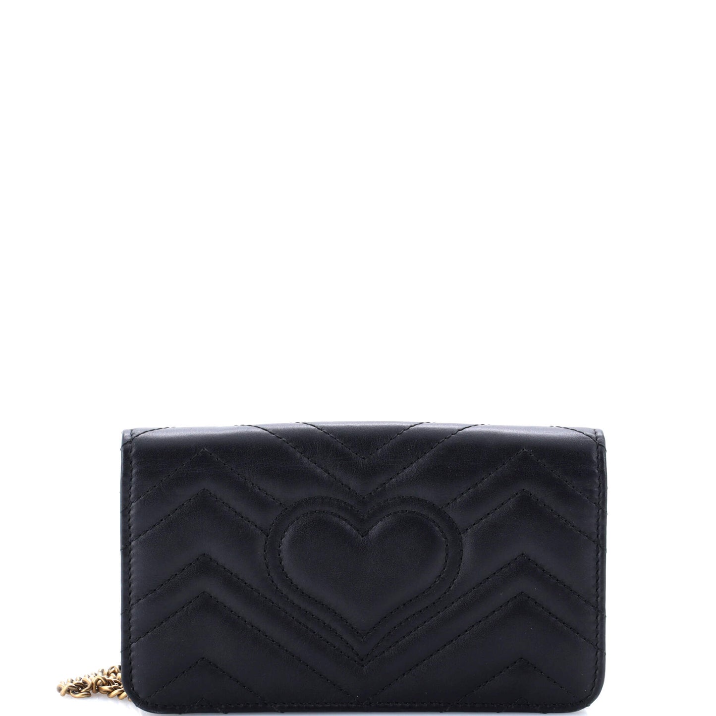 GG Marmont Chain Flap Bag Embellished Matelasse Leather Mini