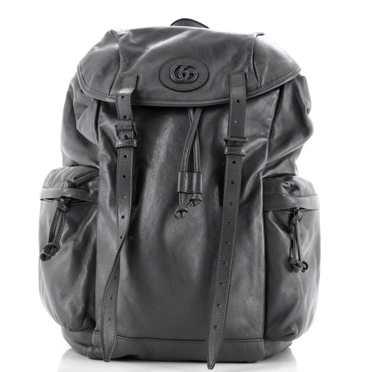 Tonal GG Double Pocket Belt Backpack Leather Large