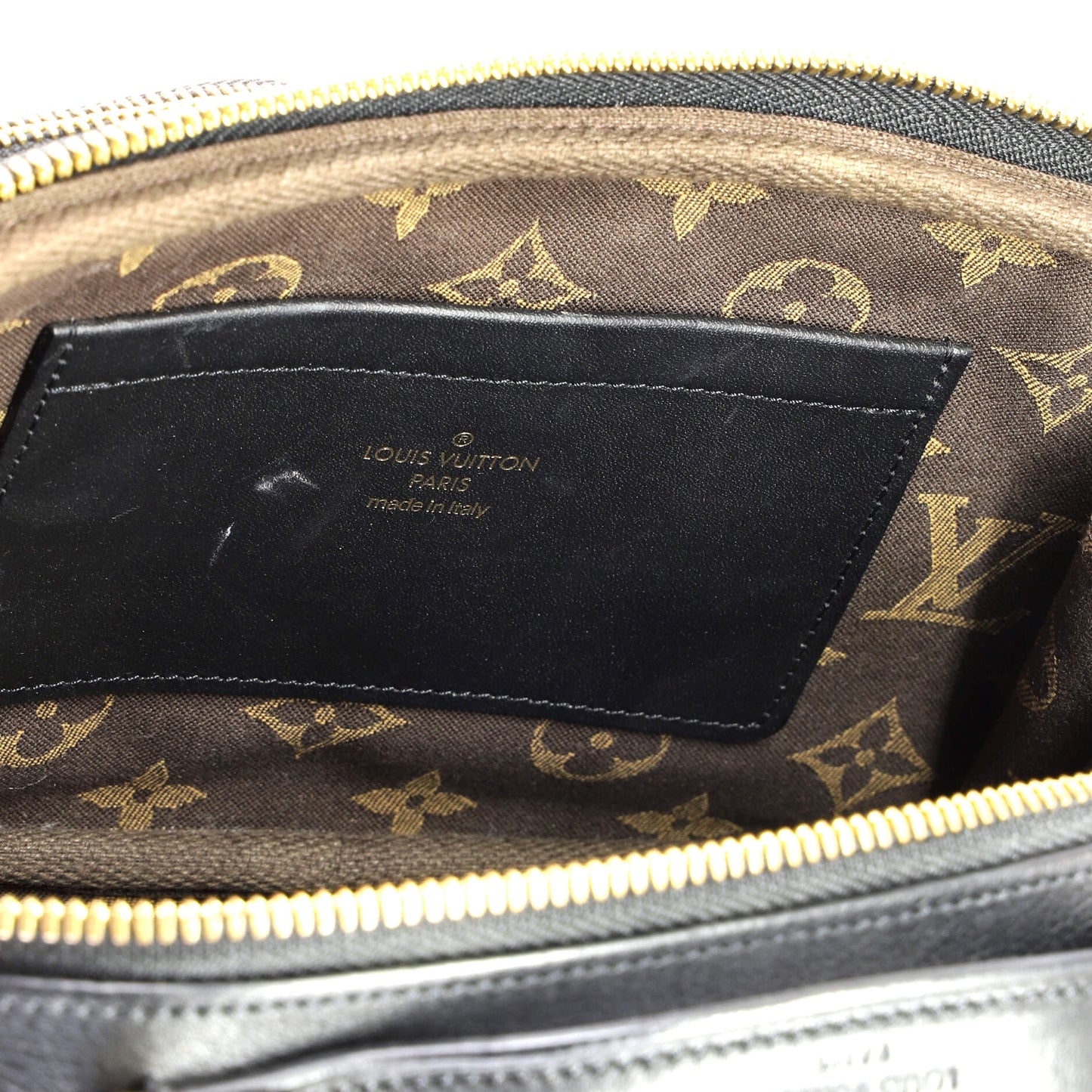 Utility Crossbody Bag Calfskin with Embossed Monogram Detail