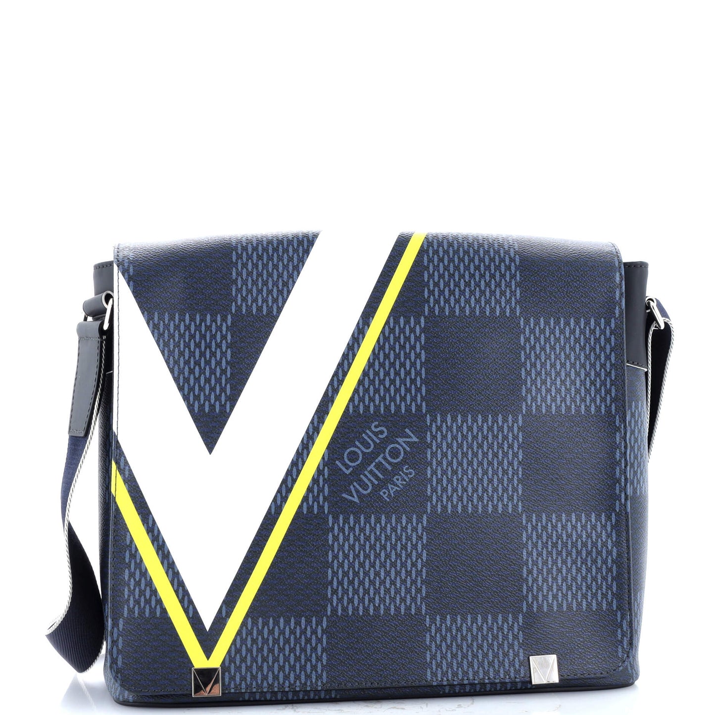 District NM Messenger Bag Regatta Damier Cobalt MM