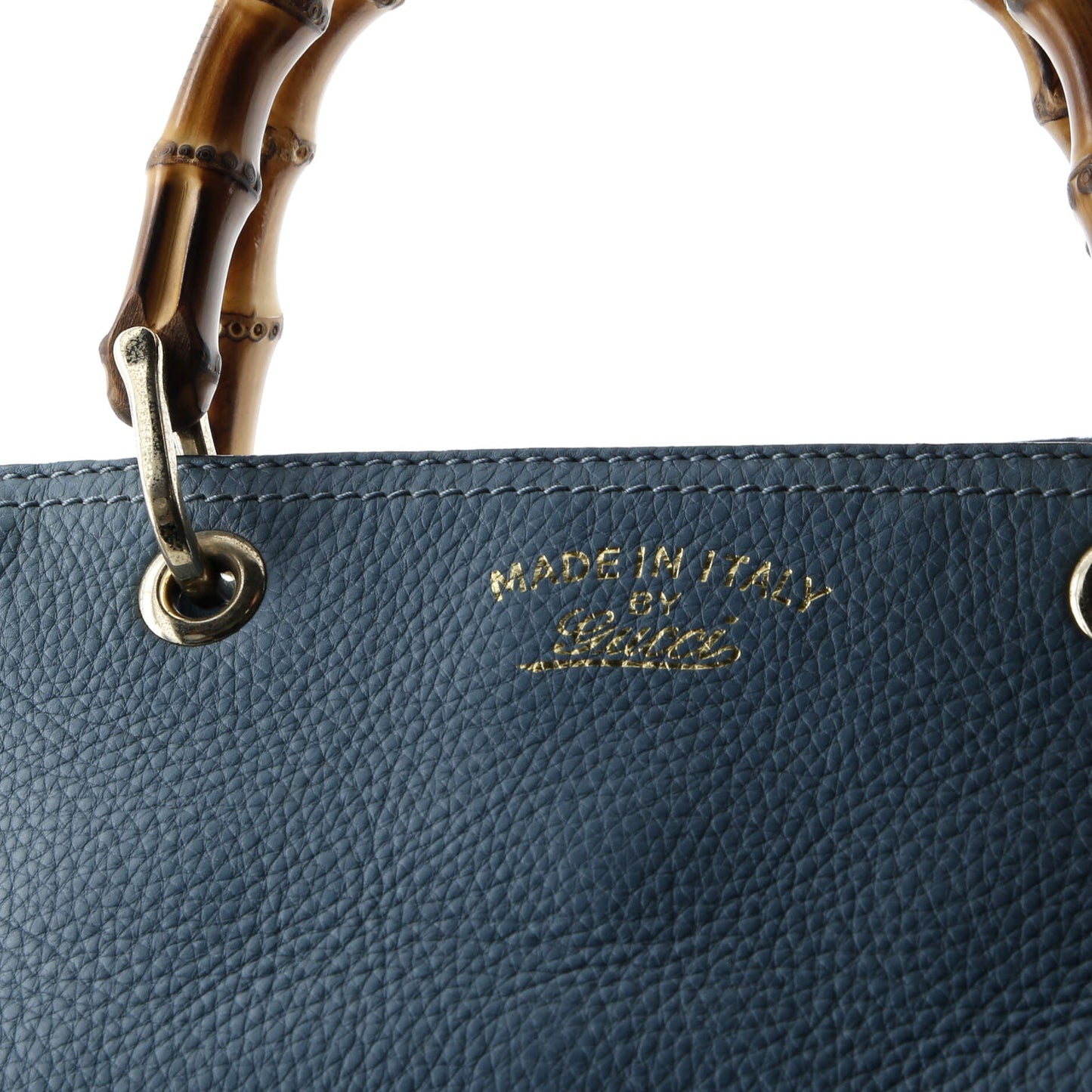 Bamboo Shopper Tote Leather Small