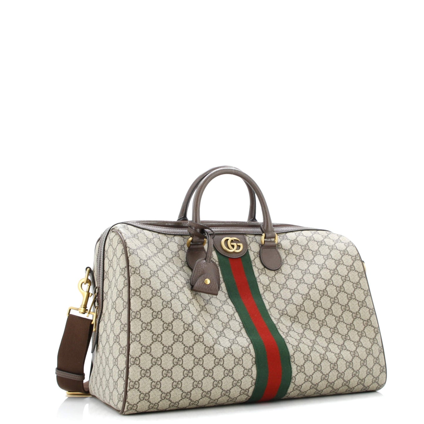 Ophidia Convertible Boston Bag GG Coated Canvas Large