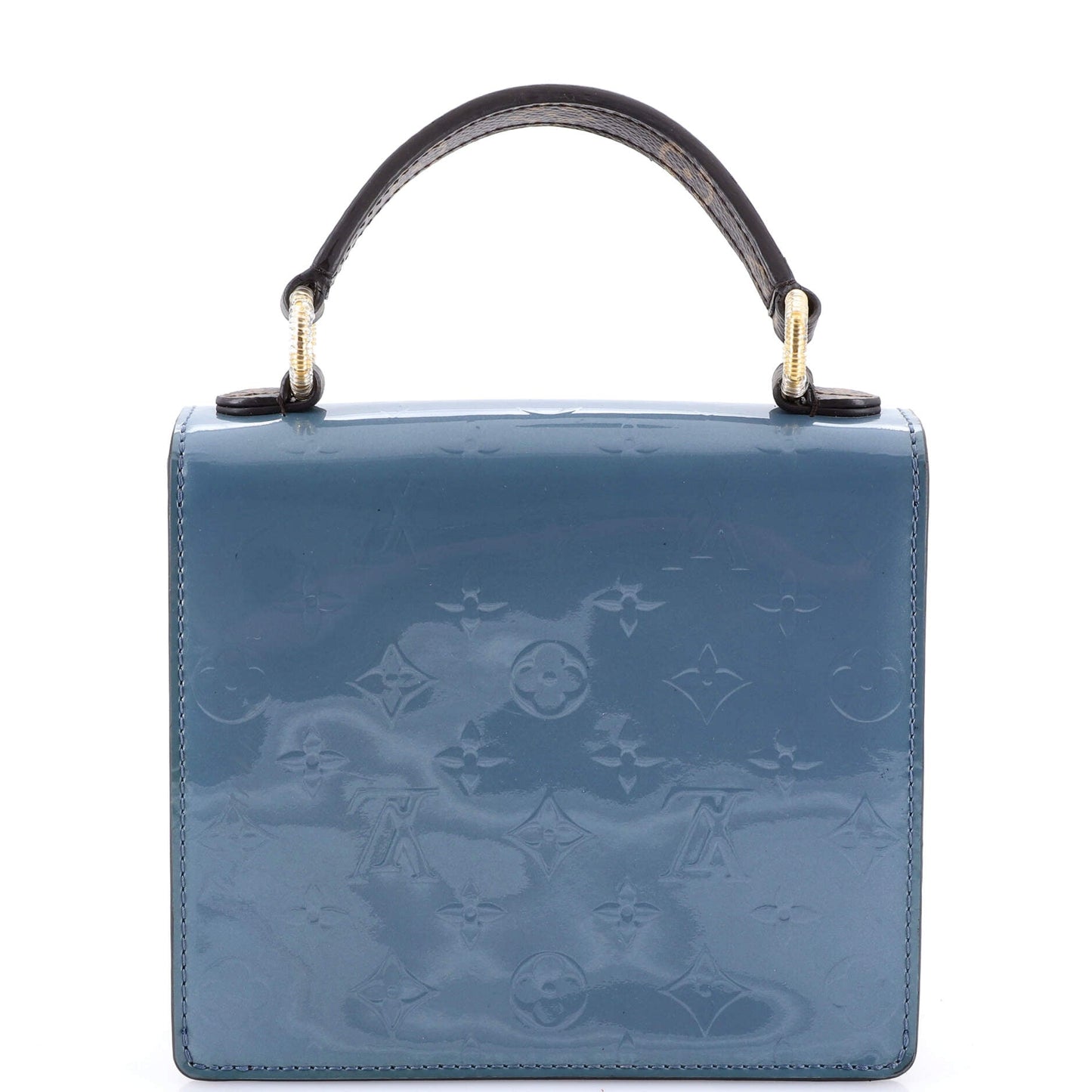 Spring Street NM Handbag Monogram Vernis with Monogram Canvas and Epi Leather