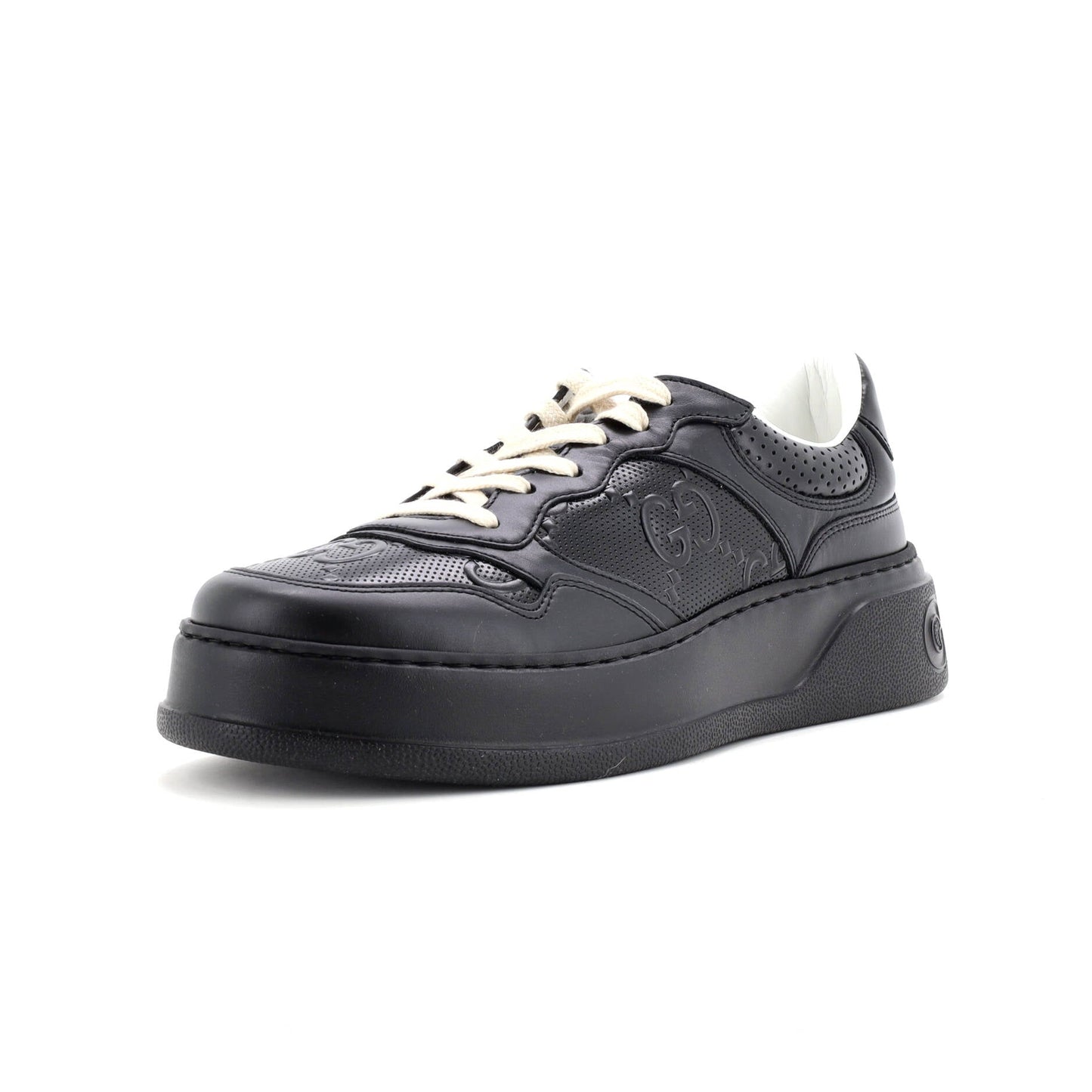 Chunky B Sneakers GG Embossed Perforated Leather