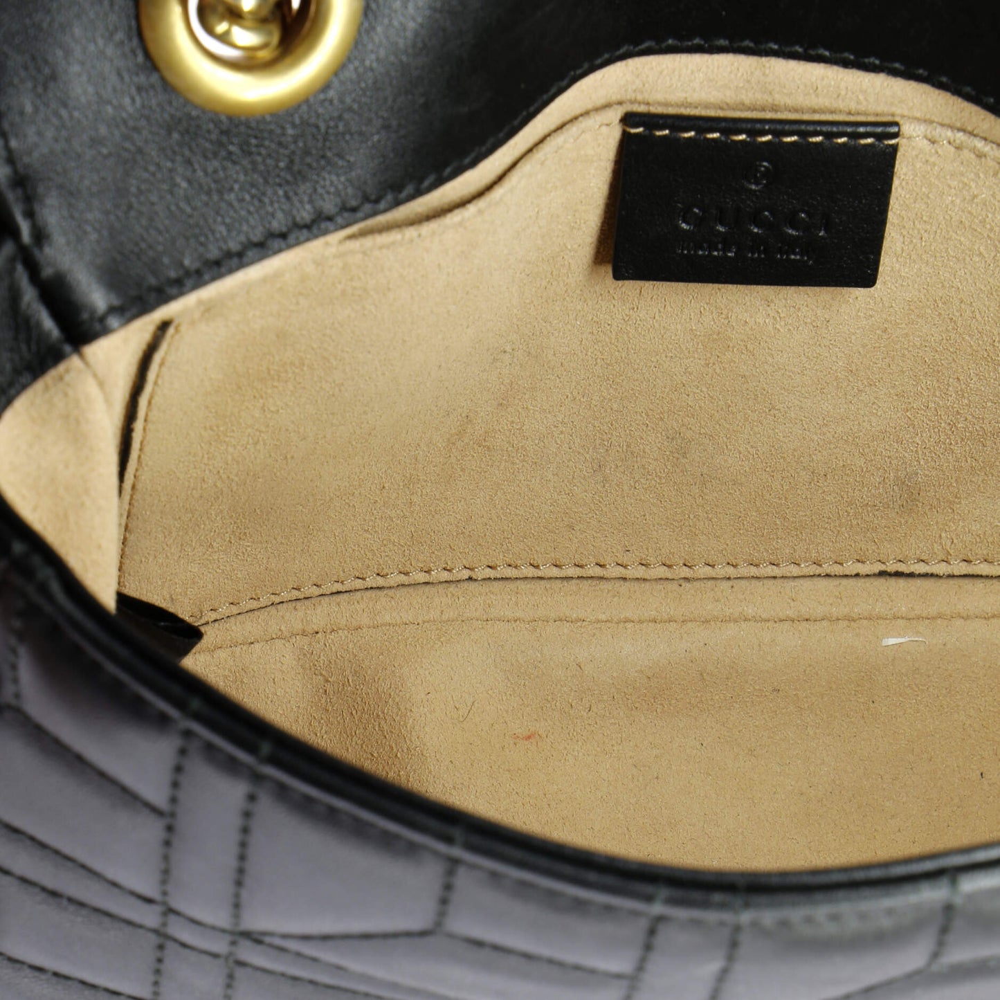 Pearly GG Marmont Flap Bag Embellished Matelasse Leather Mini