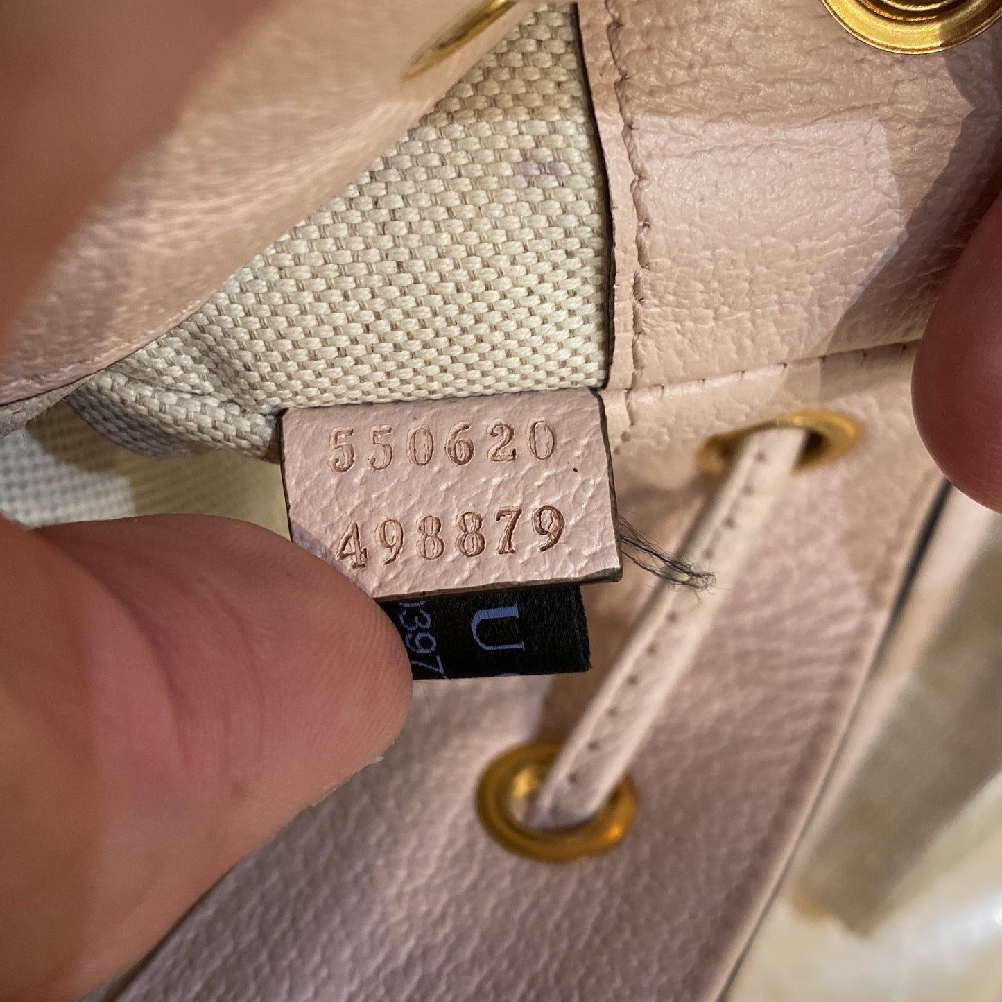 Ophidia Bucket Bag Jumbo GG Canvas with Leather Mini