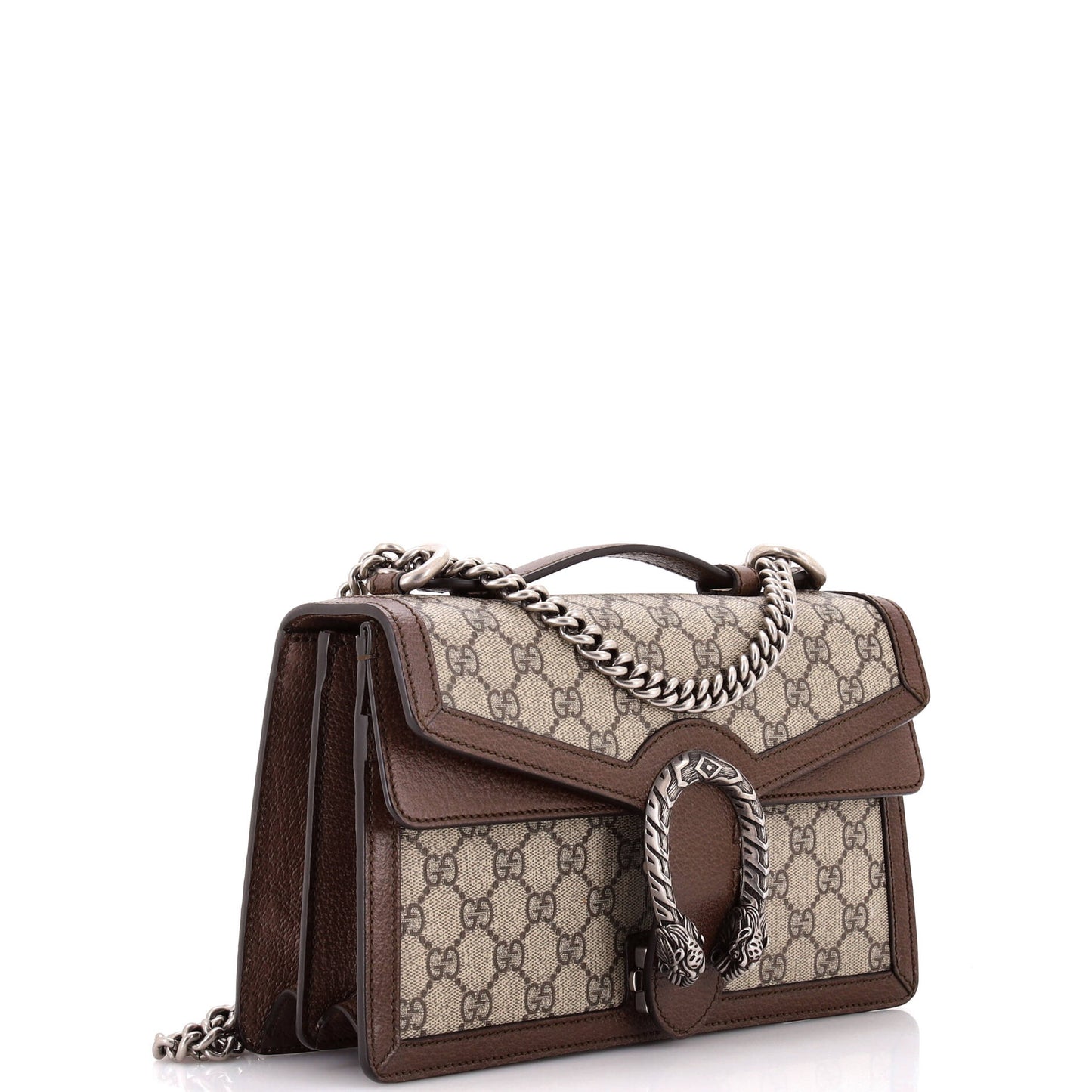 Dionysus Top Handle Chain Bag GG Coated Canvas Small