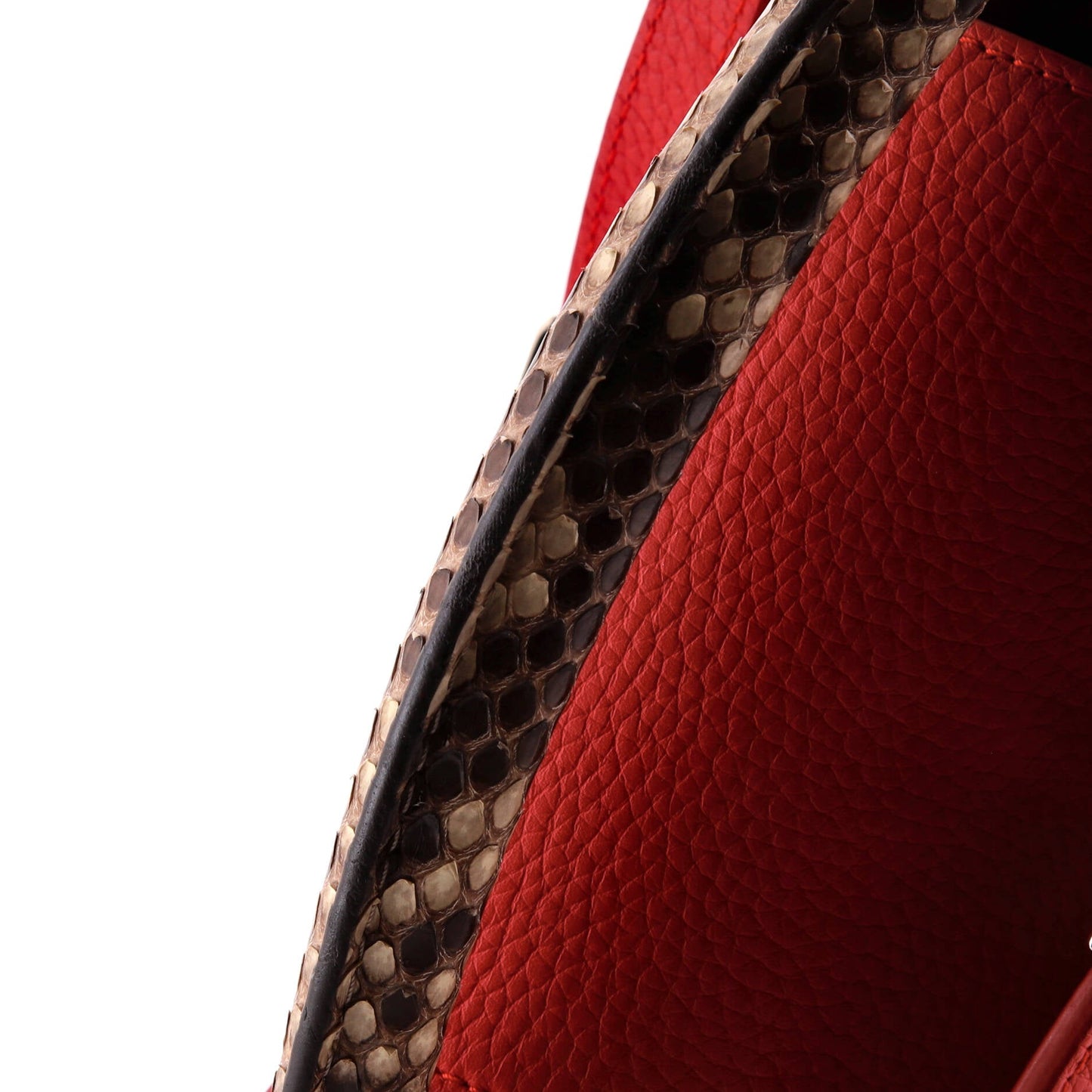 Capucines Bag Leather with Python PM