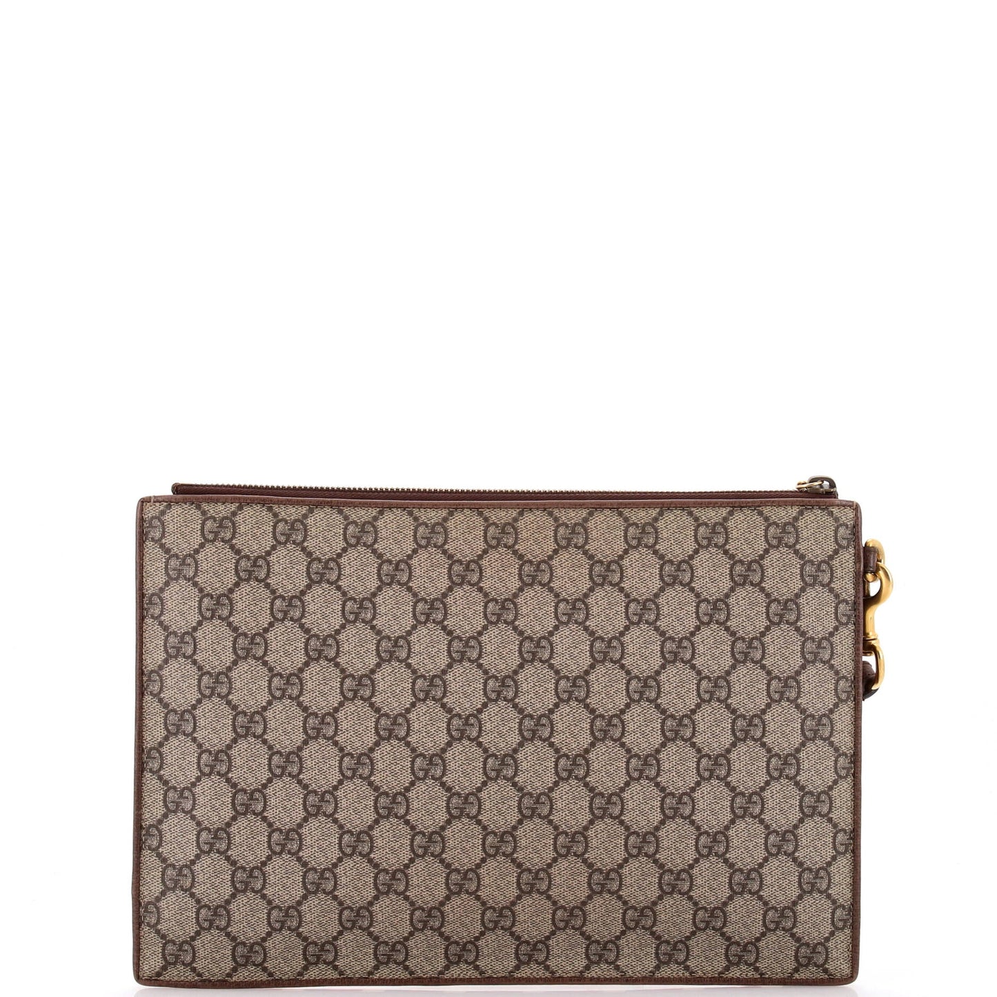 Courrier Pouch GG Coated Canvas with Applique