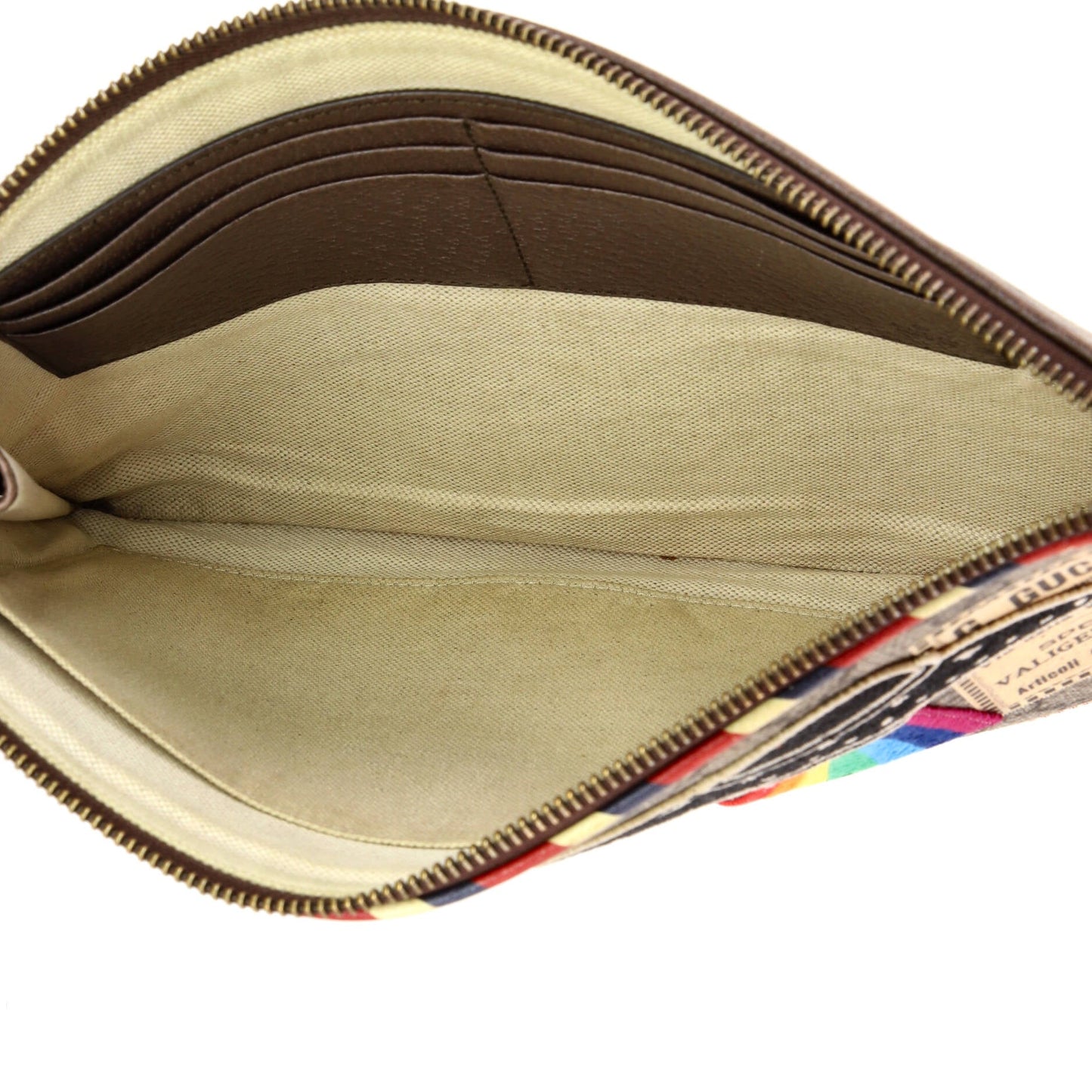 Courrier Pouch GG Coated Canvas with Applique