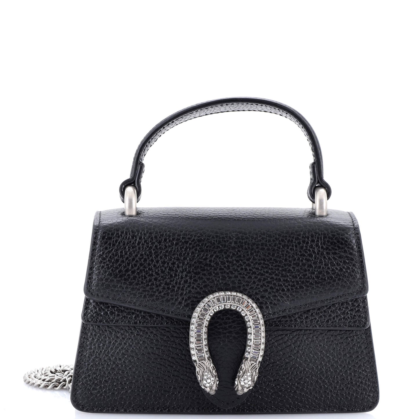 Dionysus Top Handle Bag Leather with Crystals Mini