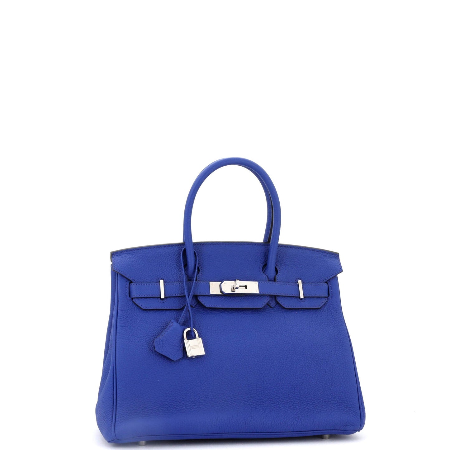 Birkin Handbag Bleu Electrique Togo with Palladium Hardware 30