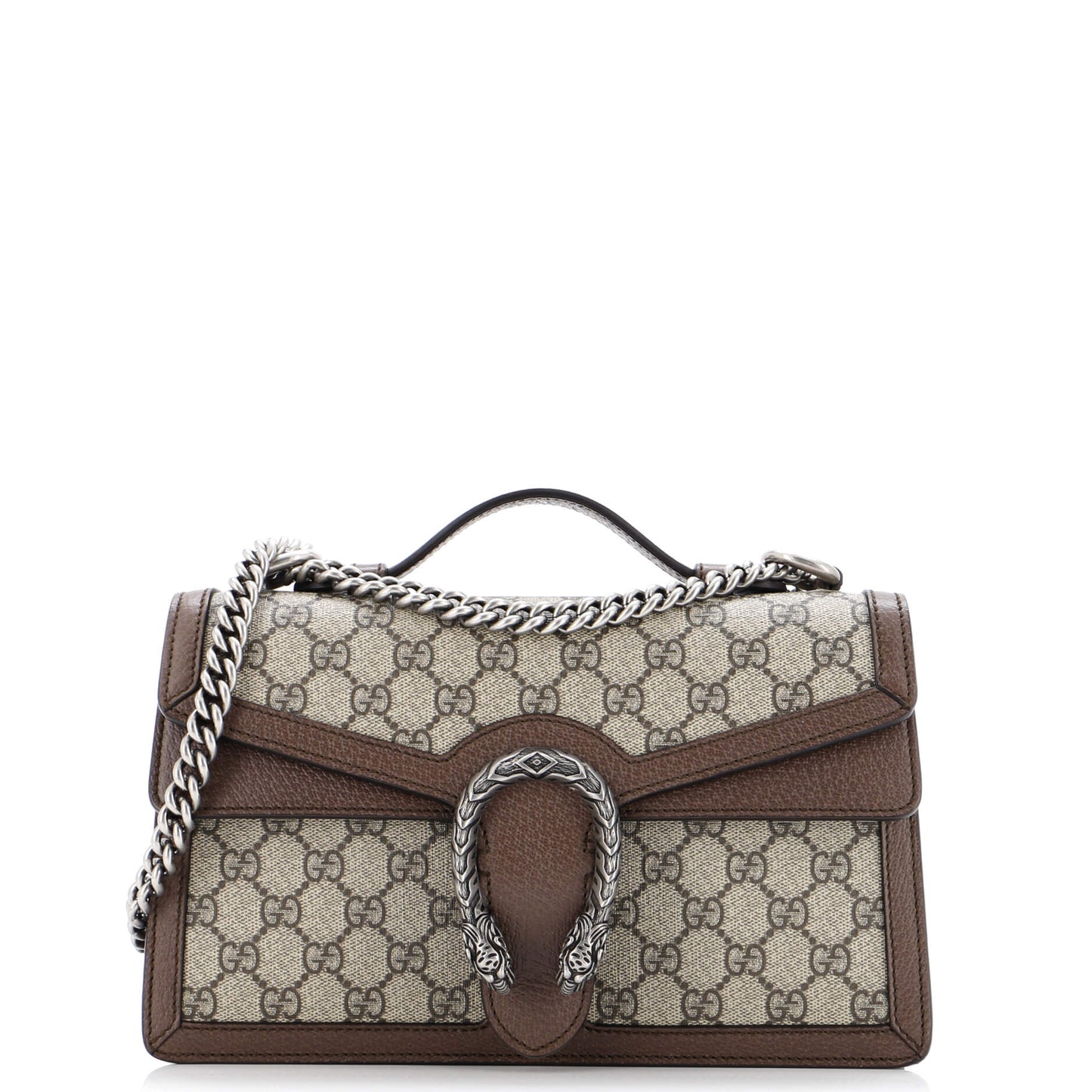 Dionysus Top Handle Chain Bag GG Coated Canvas Small