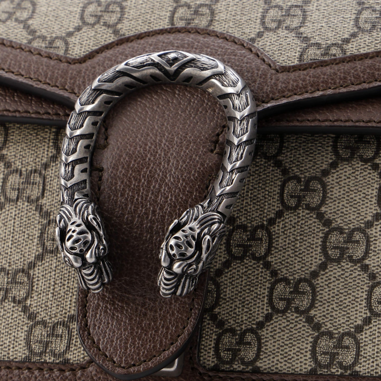 Dionysus Top Handle Chain Bag GG Coated Canvas Small